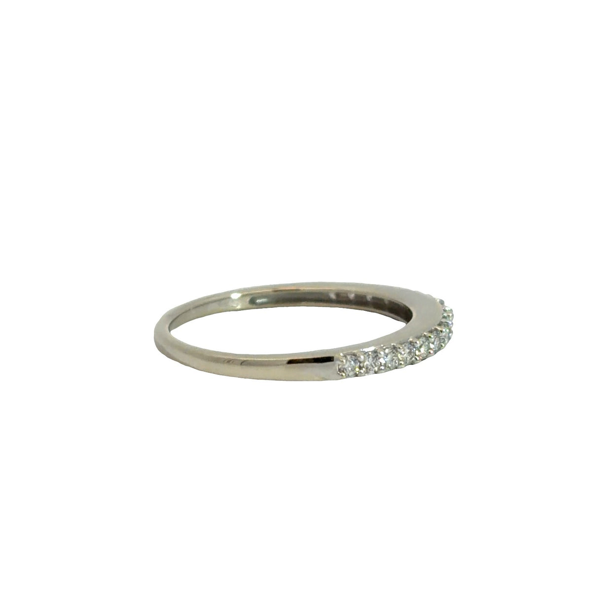 14K White Gold Diamond 0.61ctw Wedding Band Ring4