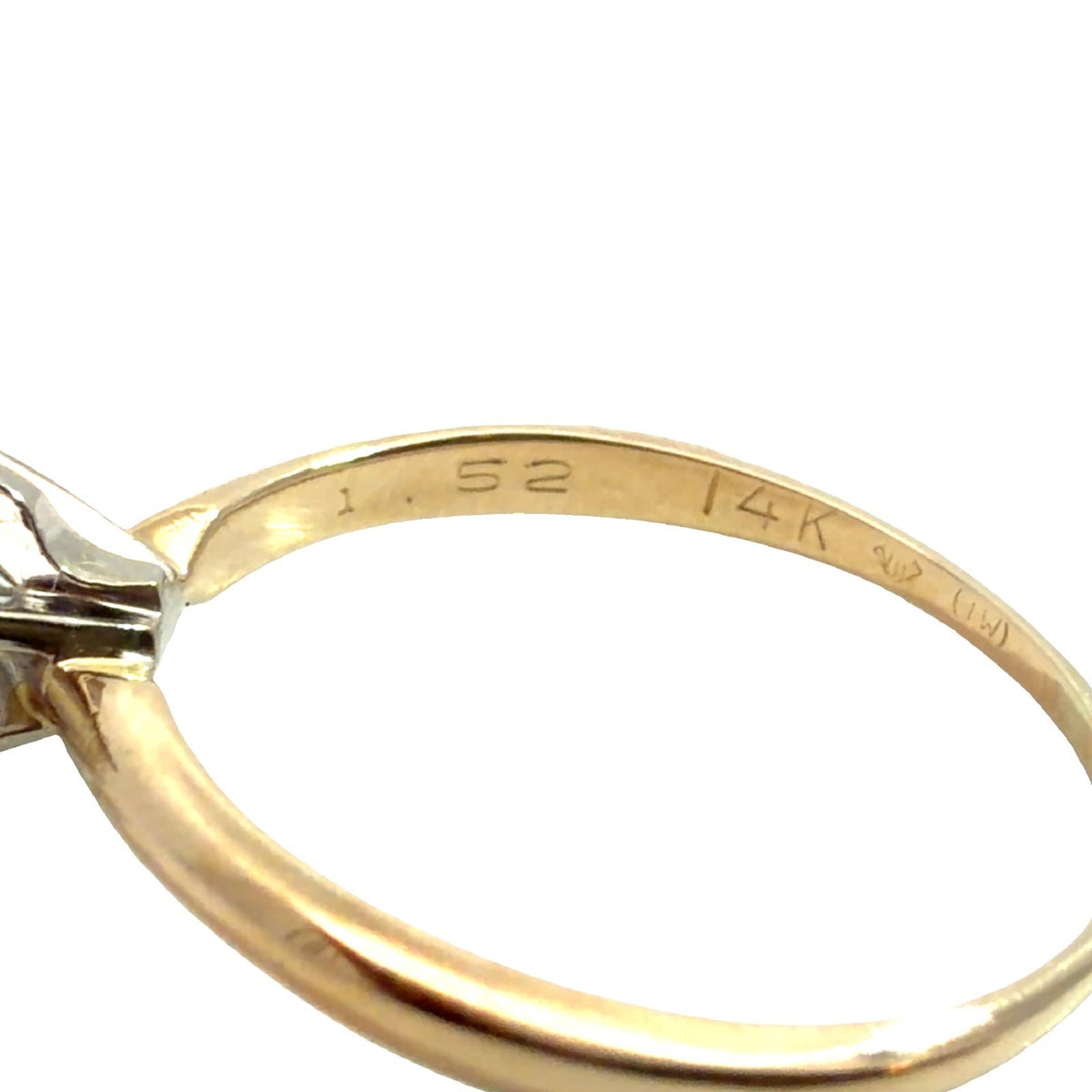 14k Yellow Gold Round Brilliant Solitaire 1.21cttw Diamond Engagement Ring 74