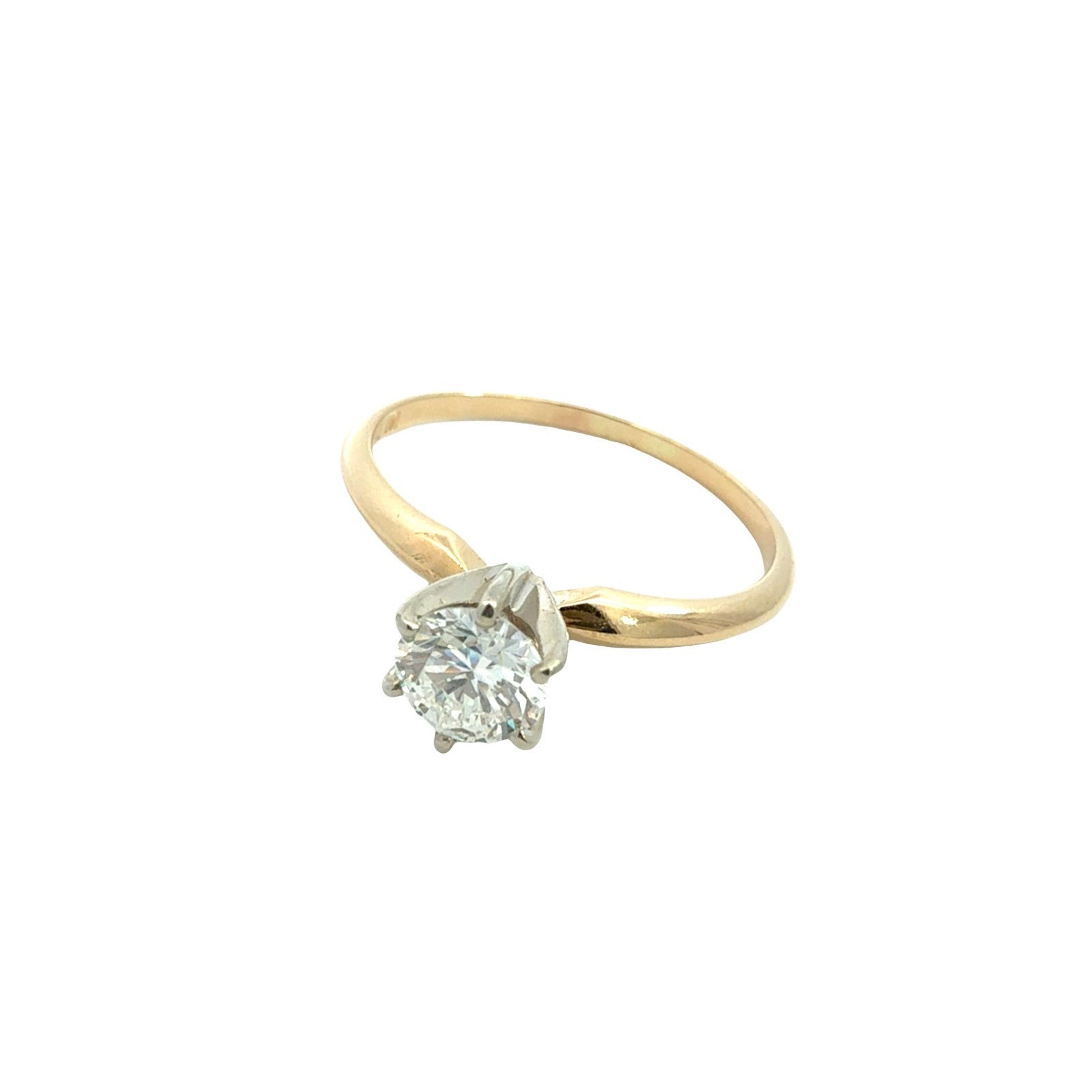 14k Yellow Gold Round Brilliant 0.44tcw Diamond Solitaire Engagement Ring2