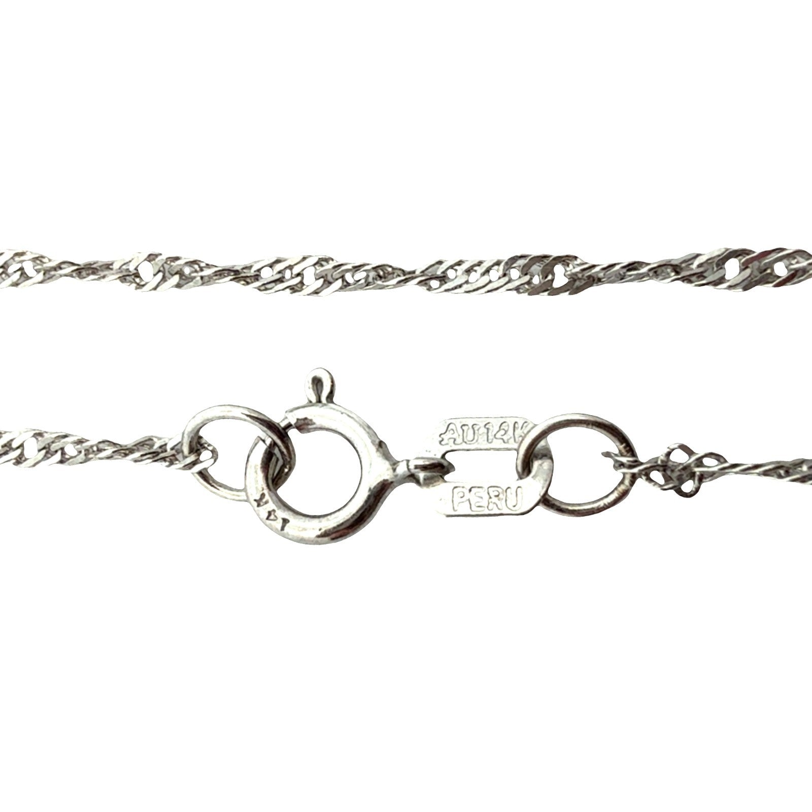 14k White Gold Necklace with 0.43ctw Diamond and 1.11ctw Tanzanite Pendant4