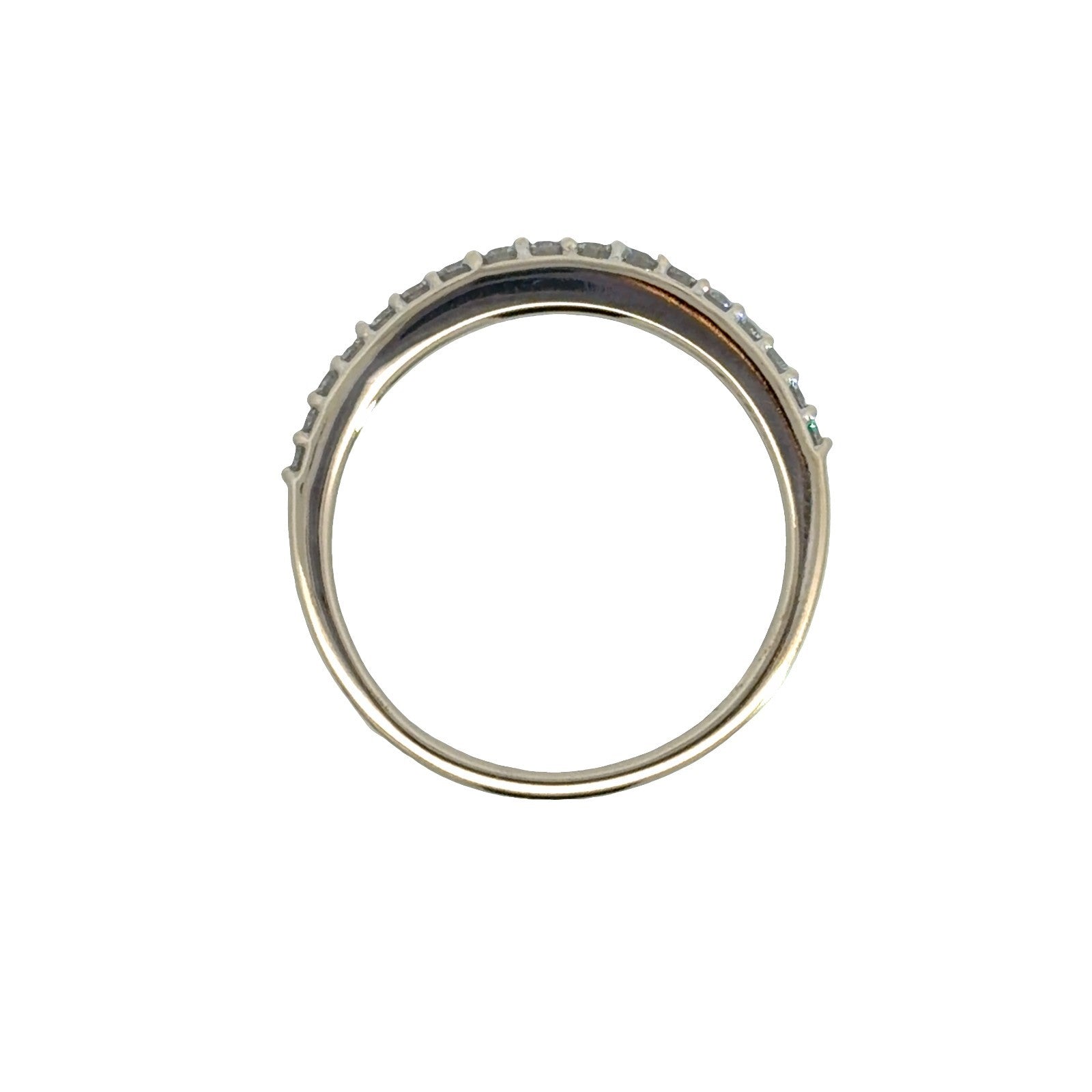 14K White Gold Diamond 0.61ctw Wedding Band Ring5