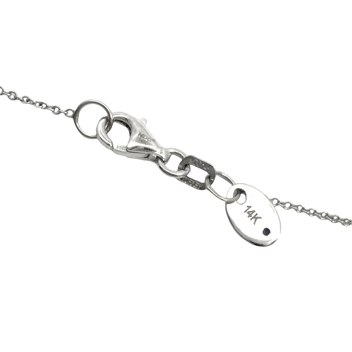 14k White Gold 0.80tcw Diamond Solitaire Pendant Necklace4
