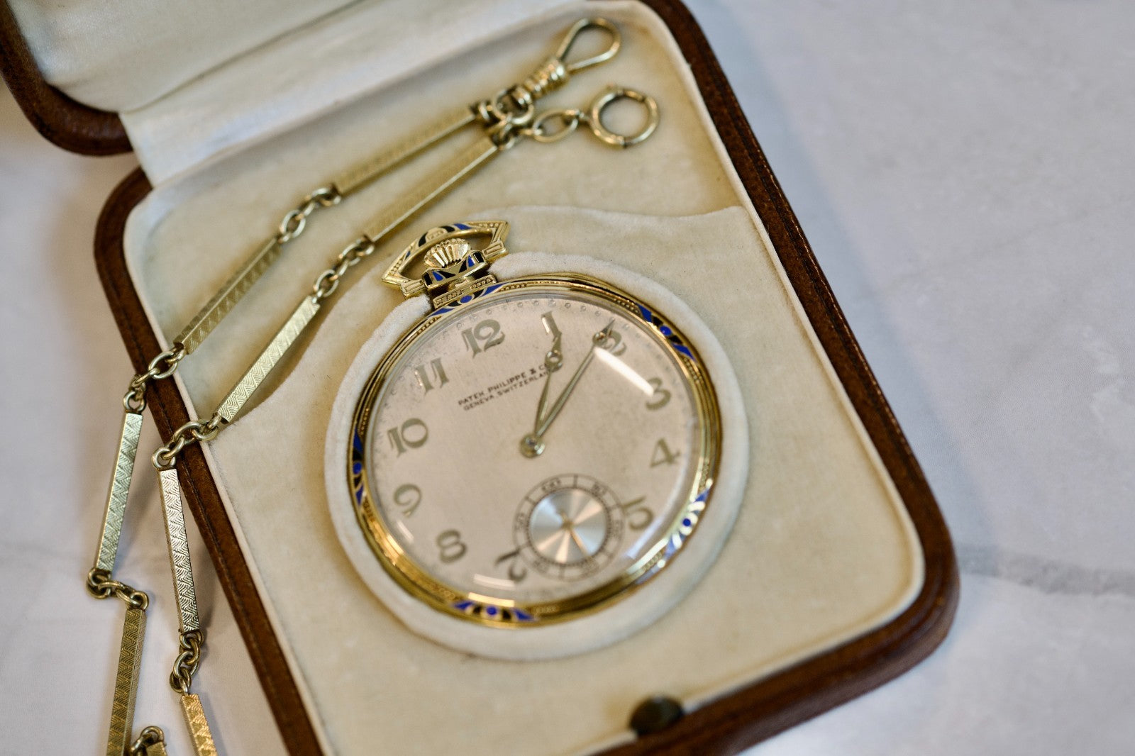 Patek Philippe 18k Yellow Gold Pocketwatch and 14k Yellow Gold Fob Chain1