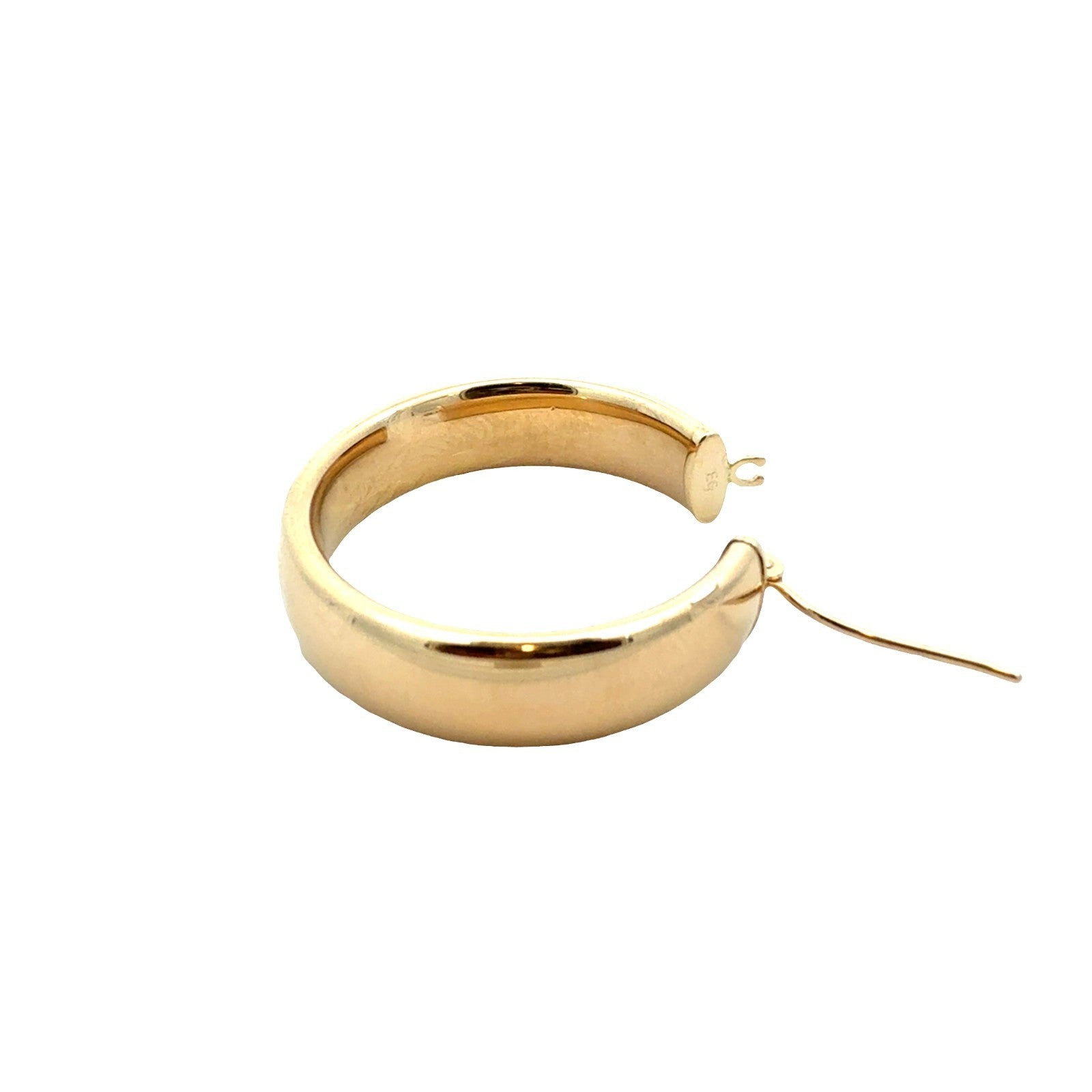 Estate 14k Yellow Gold Hoop Earrings4