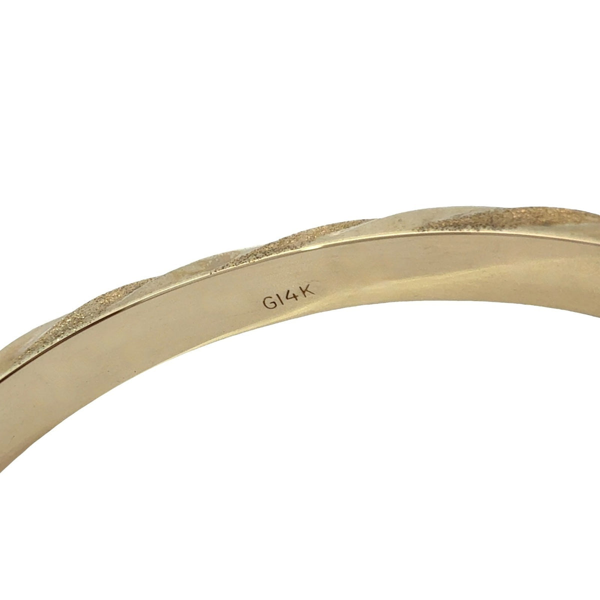 Stamped 14K Yellow Gold Braided Bangle Bracelet6