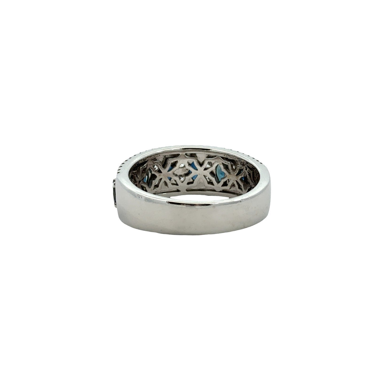 Vera Wang Wish 14k White Gold 0.80cttw Sapphire & 0.30cttw Diamond Band Ring3