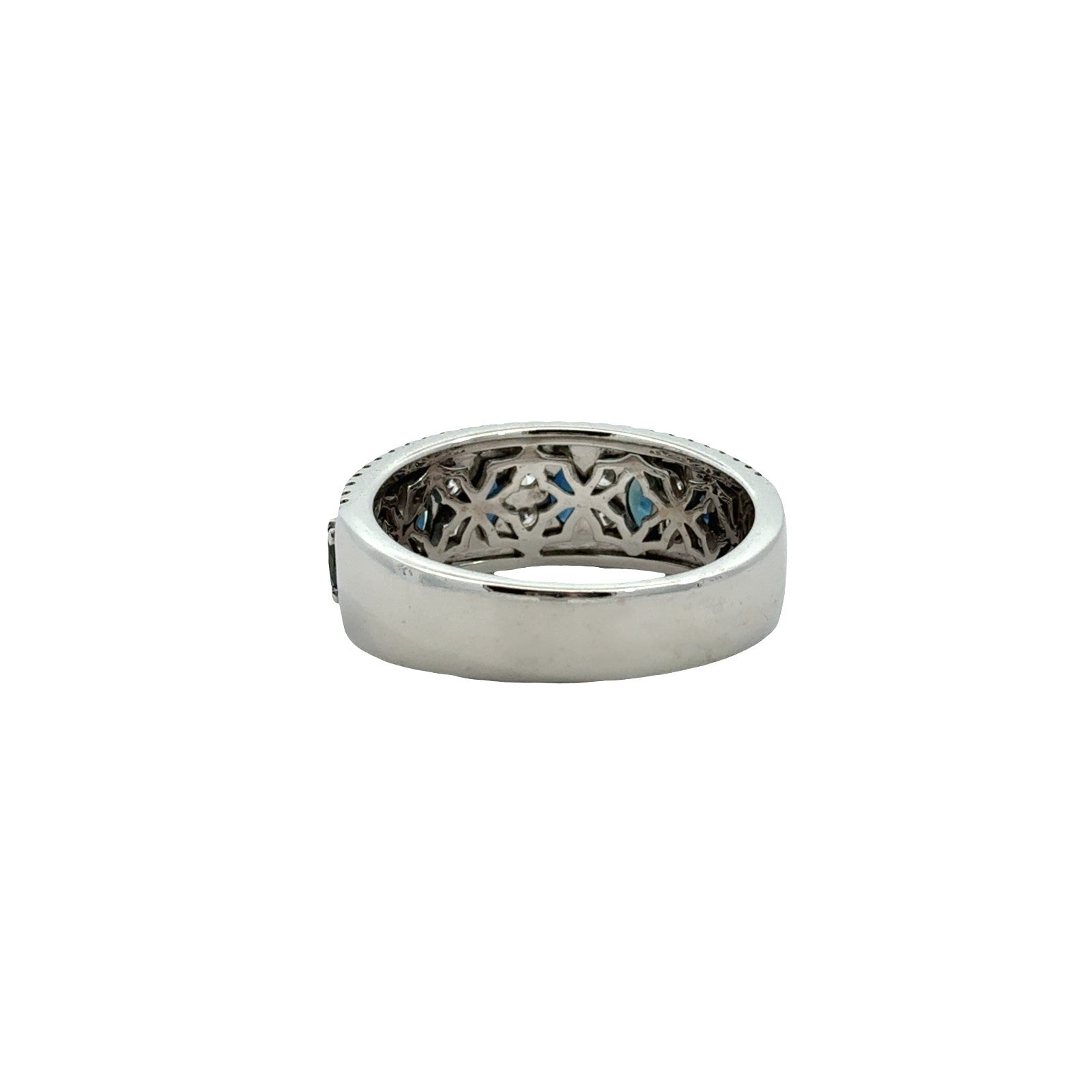 Vera Wang Wish 14k White Gold 0.80cttw Sapphire & 0.30cttw Diamond Band Ring3