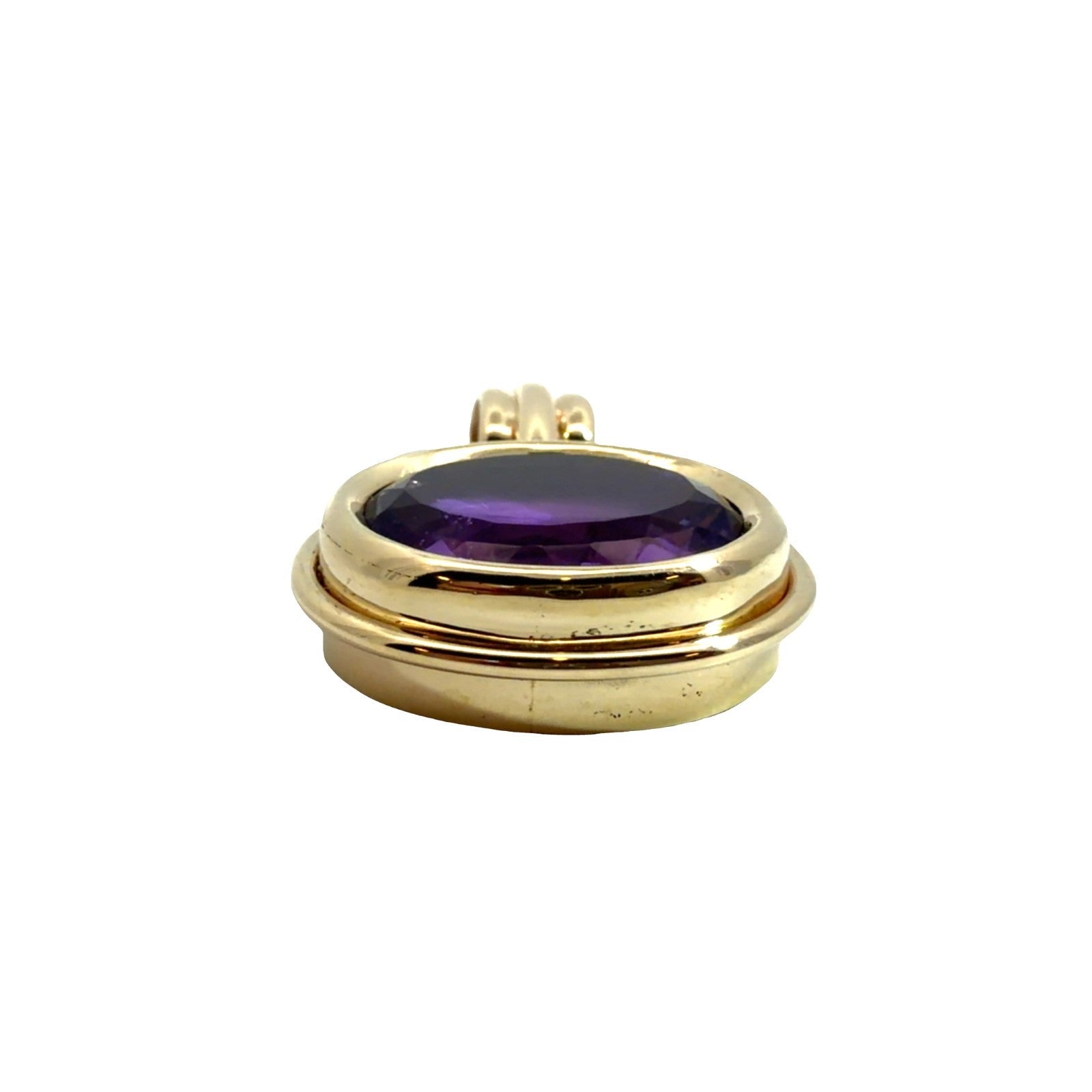 14k Yellow Gold Pendant with 12.91ctw Amethyst and Tourmaline2