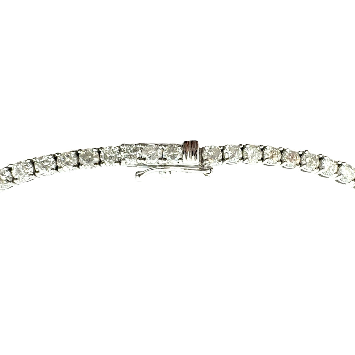14k White Gold 10.19cttw Diamond Tennis Necklace3