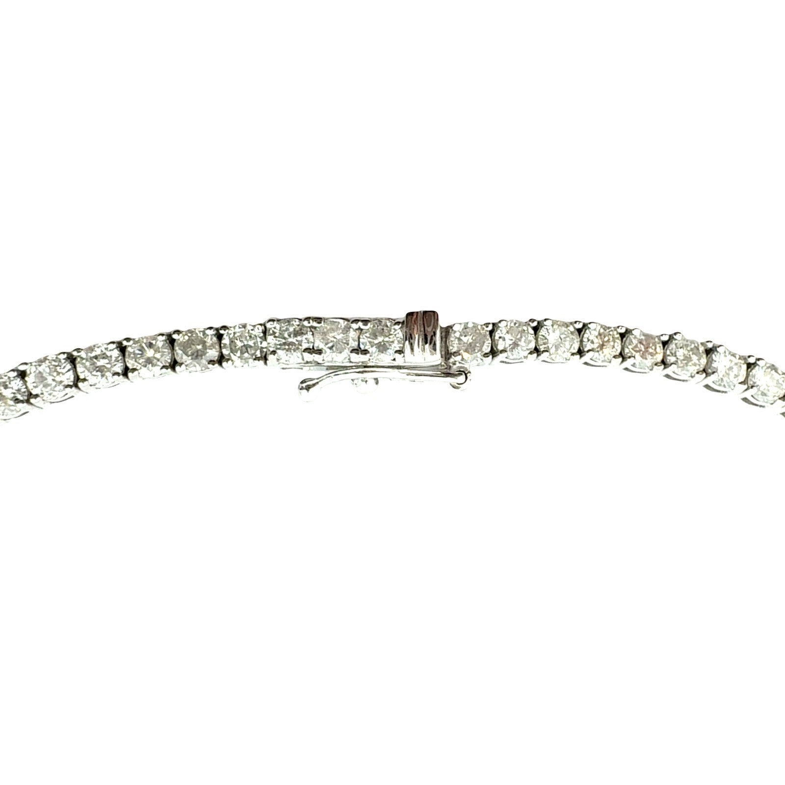 14k White Gold 10.19cttw Diamond Tennis Necklace3