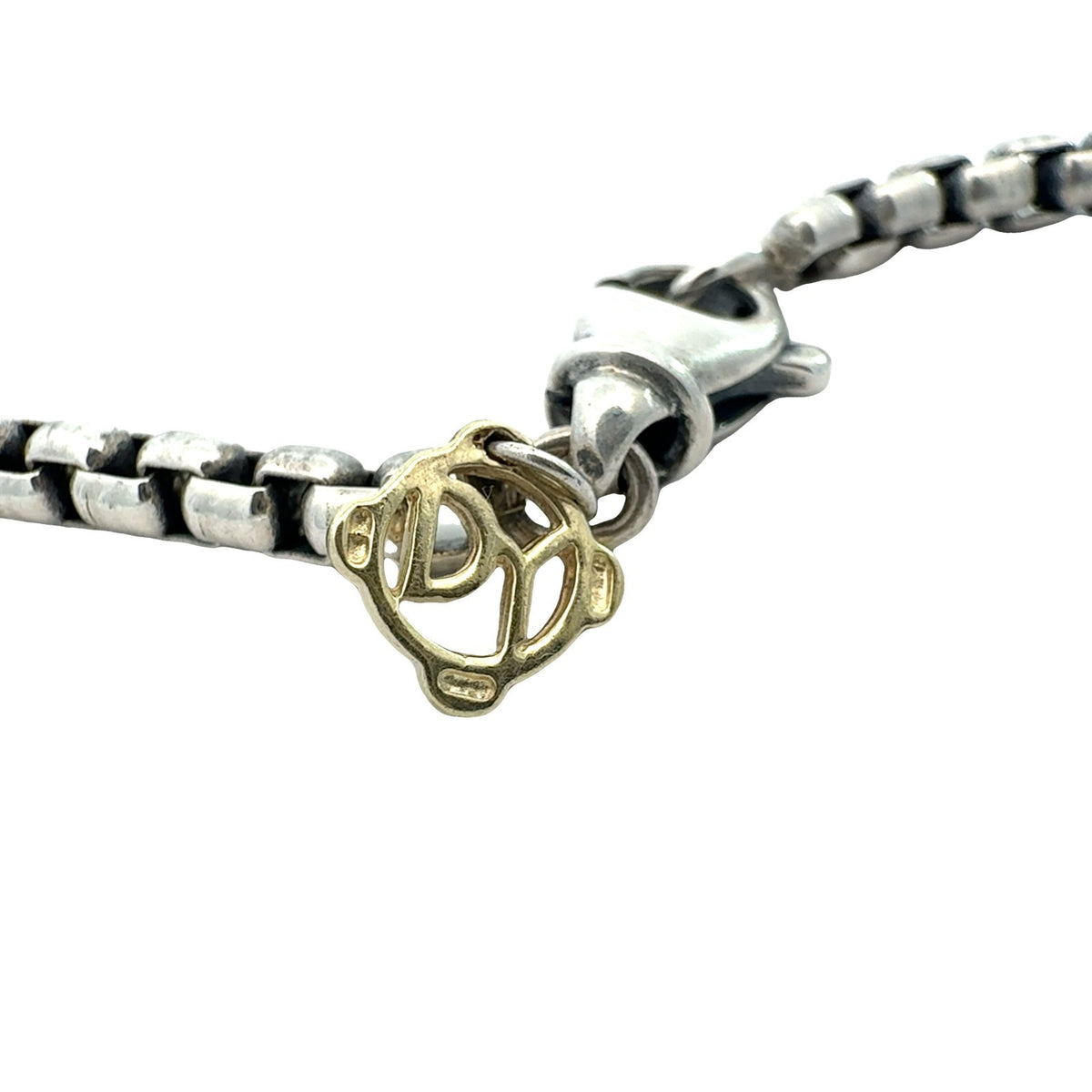 David Yurman Sterling Silver Box Link Chain Necklace6