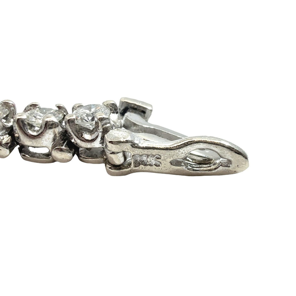 14k White Gold & 5.04cttw Diamond Tennis Bracelet 7"6
