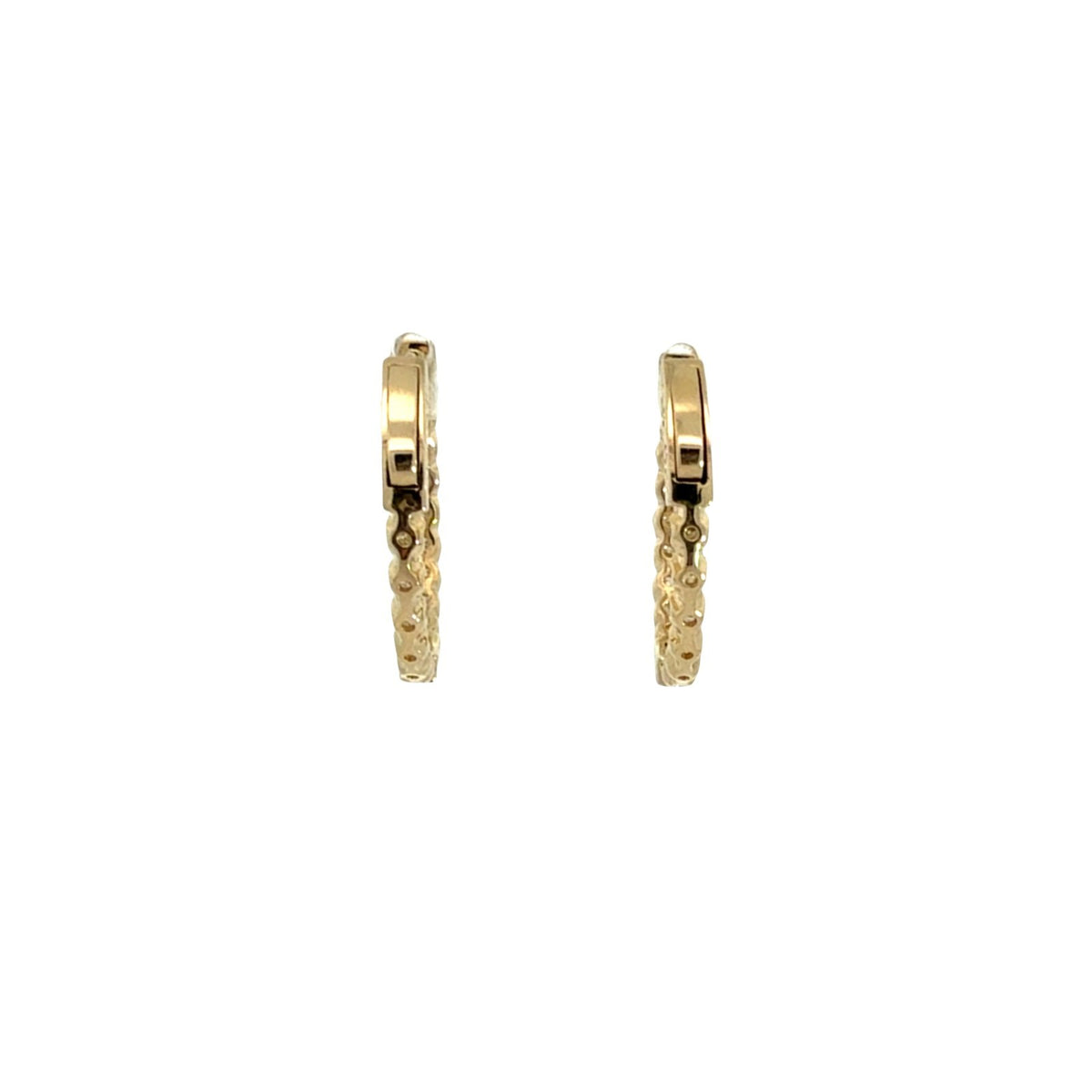 Heera Moti 14k Yellow Gold Inside-Out 1.44cttw Diamond Hoops4