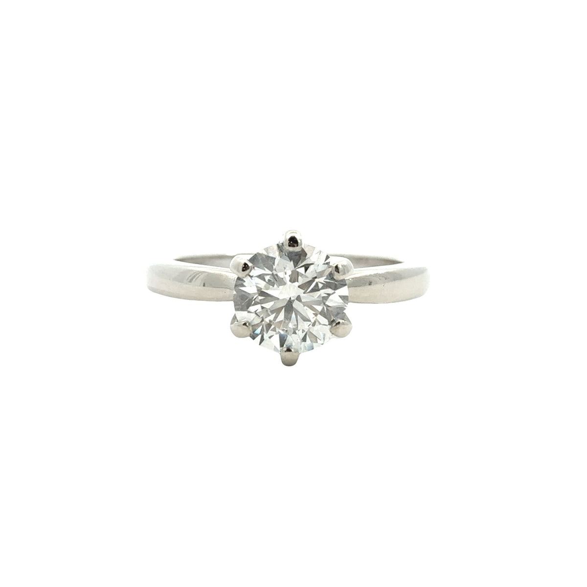 14k White Gold Solitaire 1.26tcw Lab-Grown Diamond Engagement Ring1