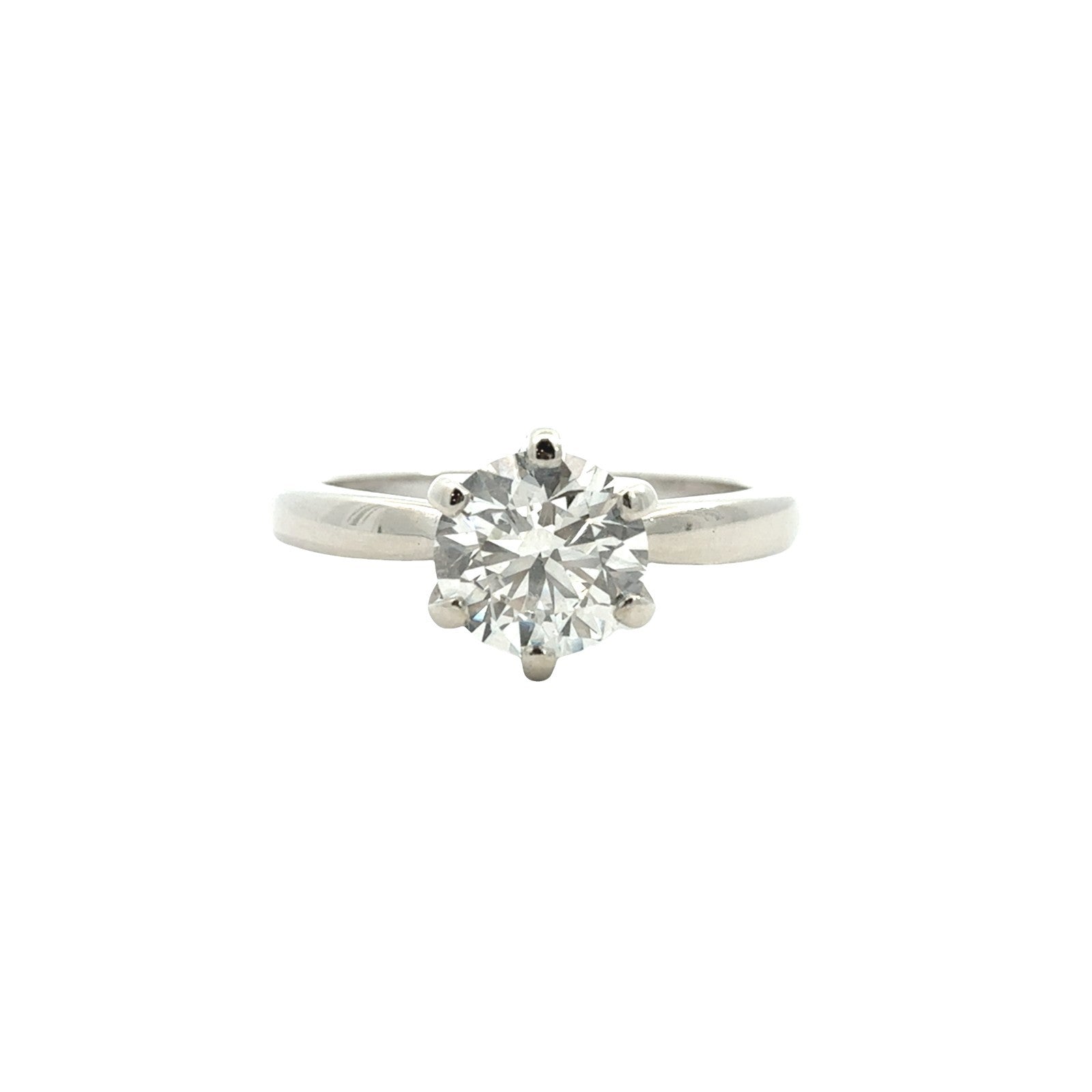 14k White Gold Solitaire 1.26tcw Lab-Grown Diamond Engagement Ring1
