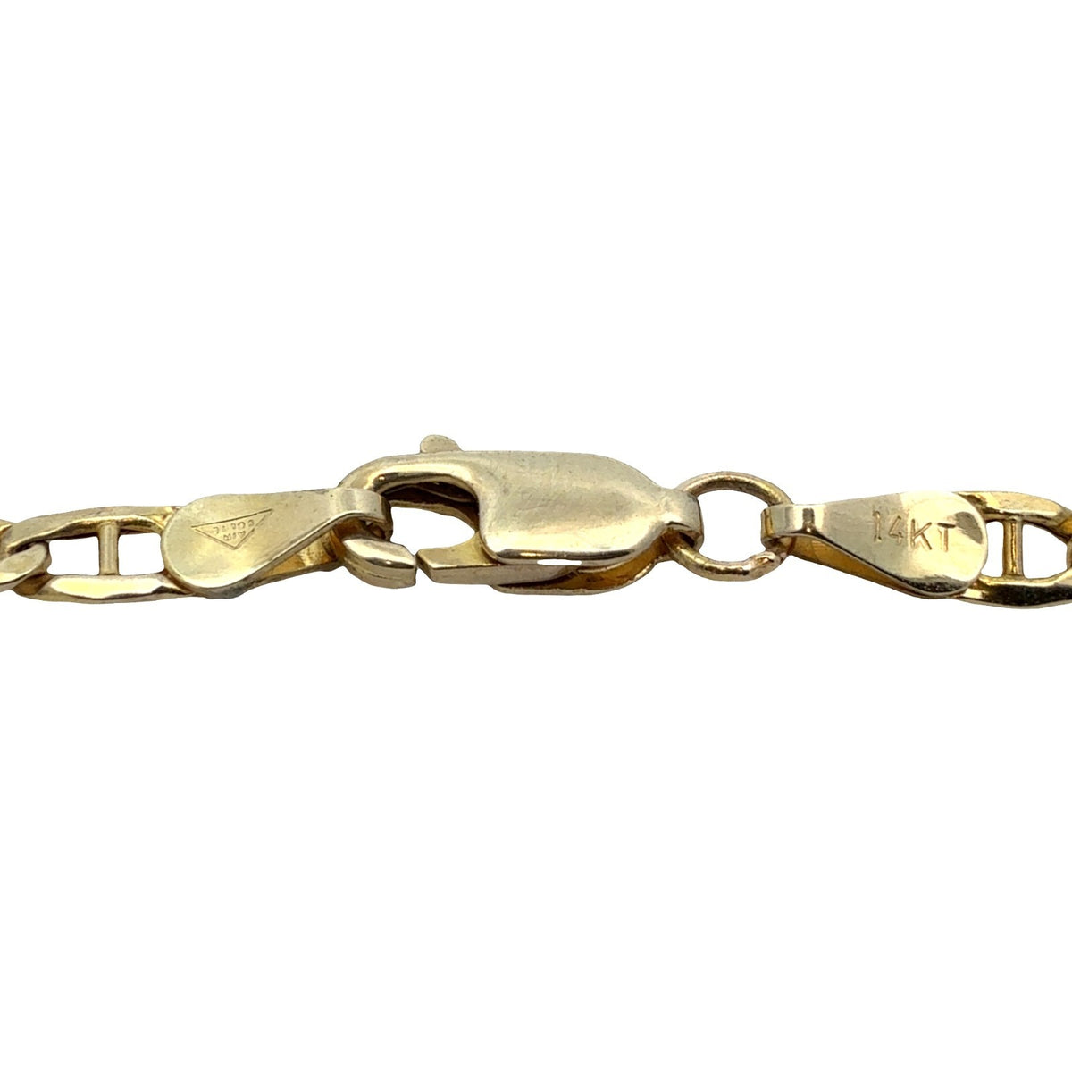 14k Yellow Gold Mariner Link Chain Necklace 20"4