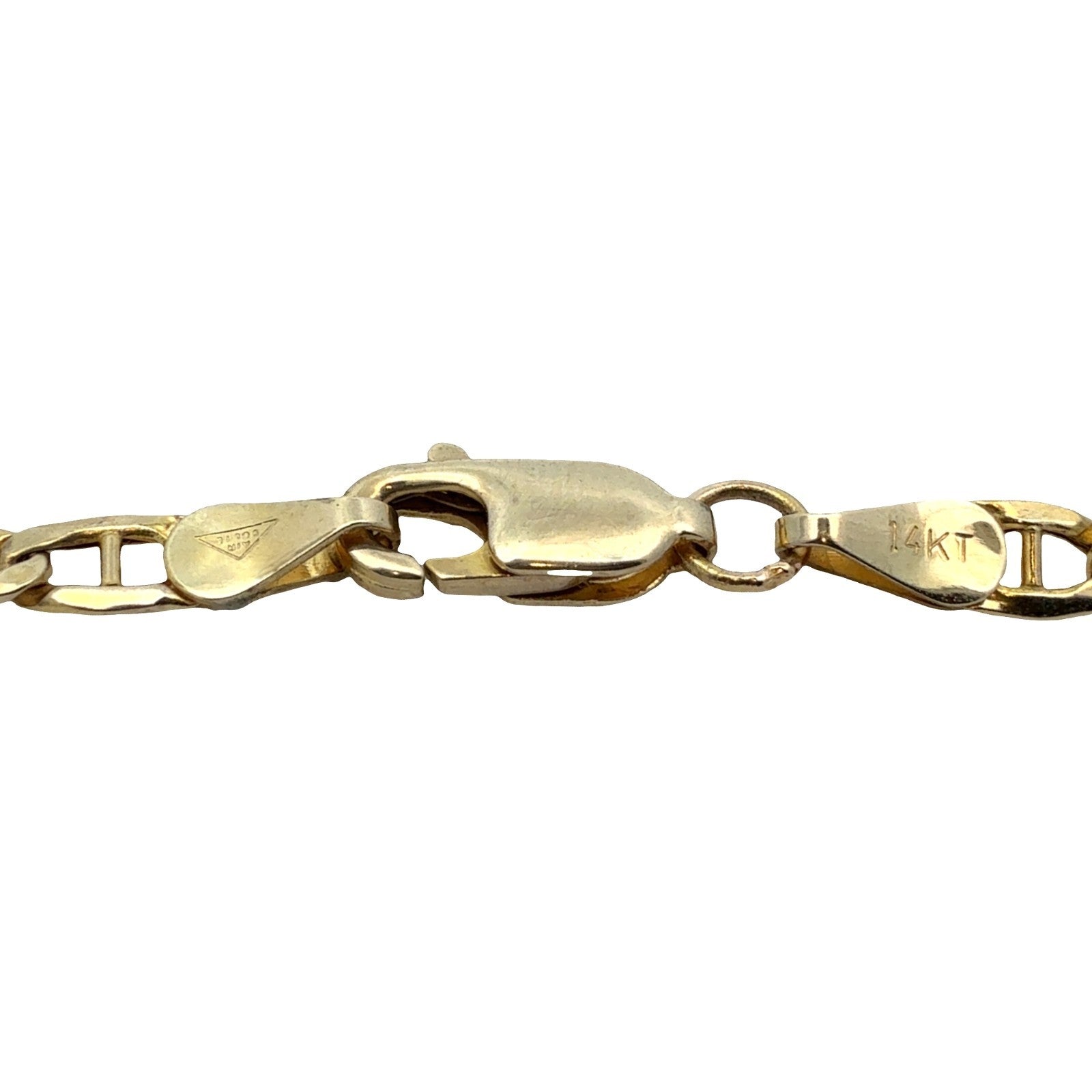 14k Yellow Gold Mariner Link Chain Necklace 20"4
