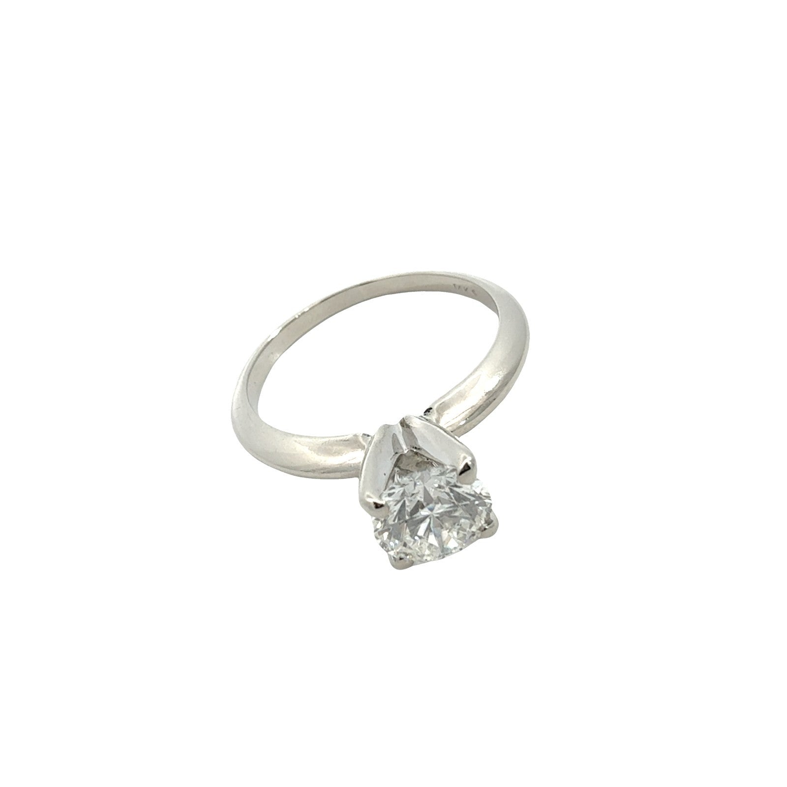 14k White Gold Round Brilliant 1.04tcw Diamond Solitaire Engagement Ring3