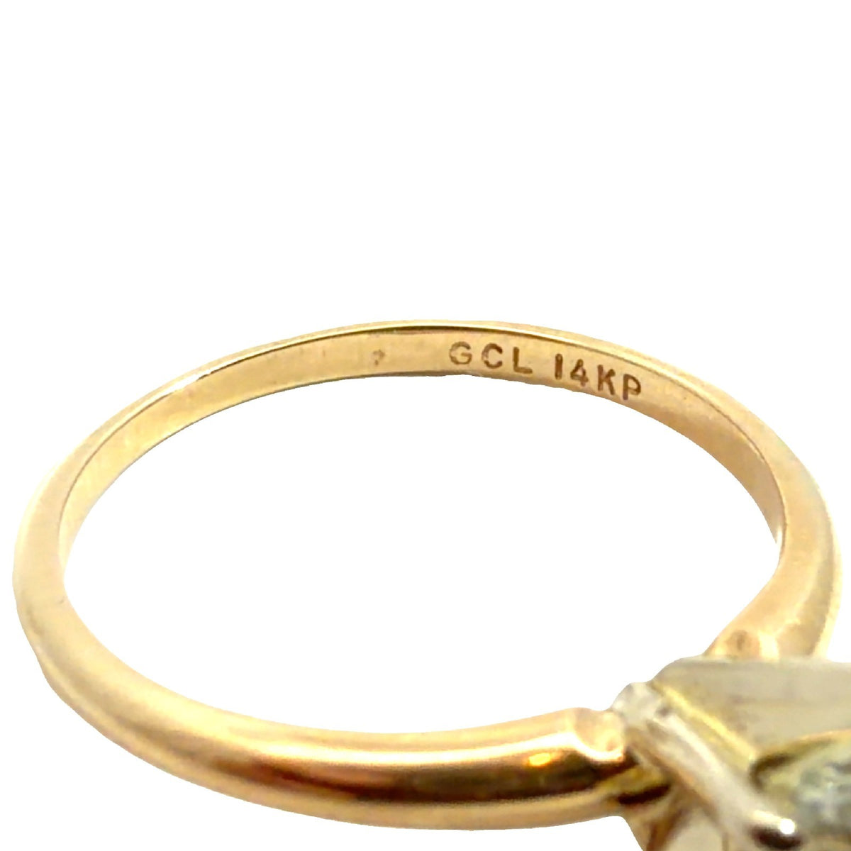 14k Yellow Gold Stamped Solitaire Ring with Round Brilliant Cut 1.06ctw Diamond4