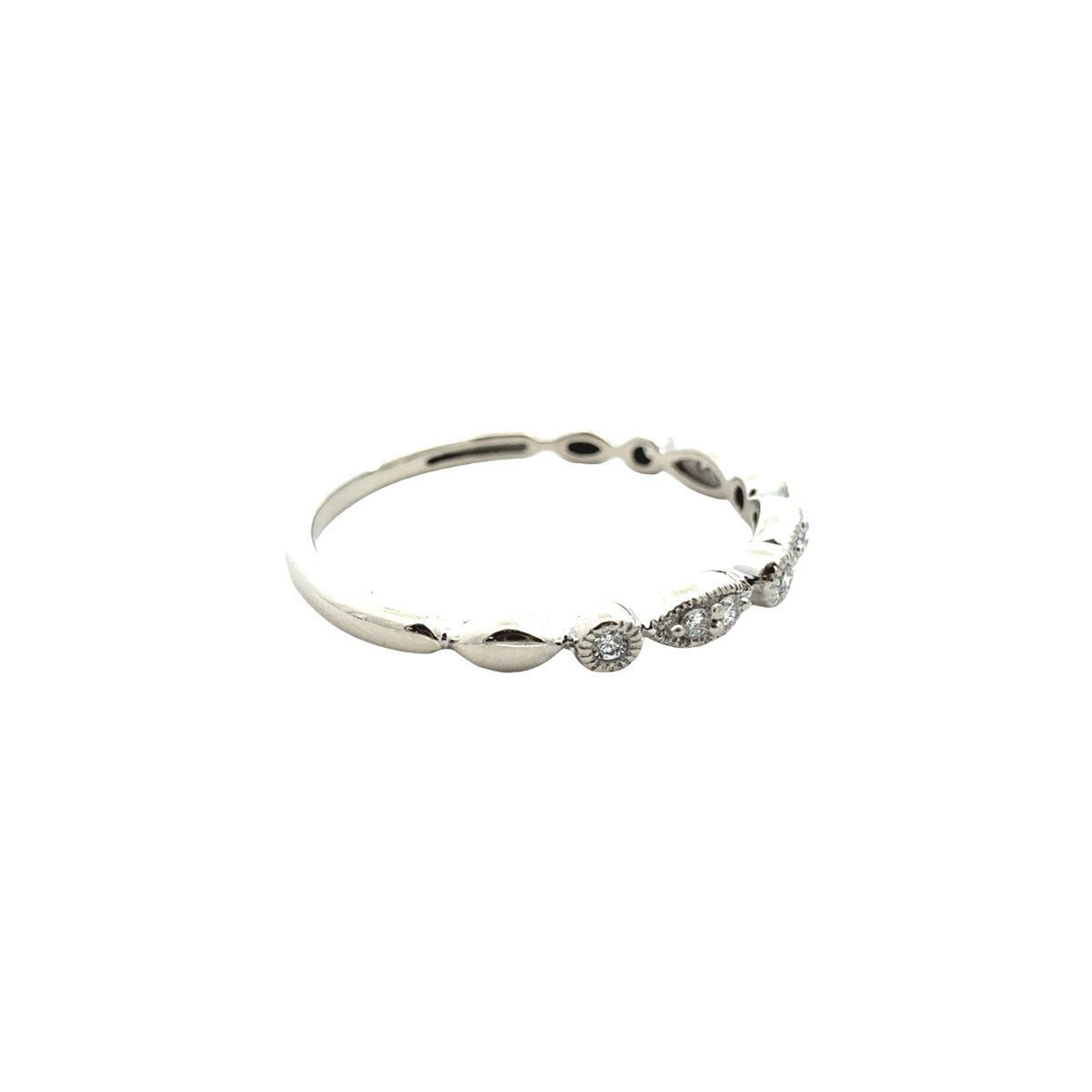 Vintage 10k White Gold 0.50cttw Diamond Wedding Set10