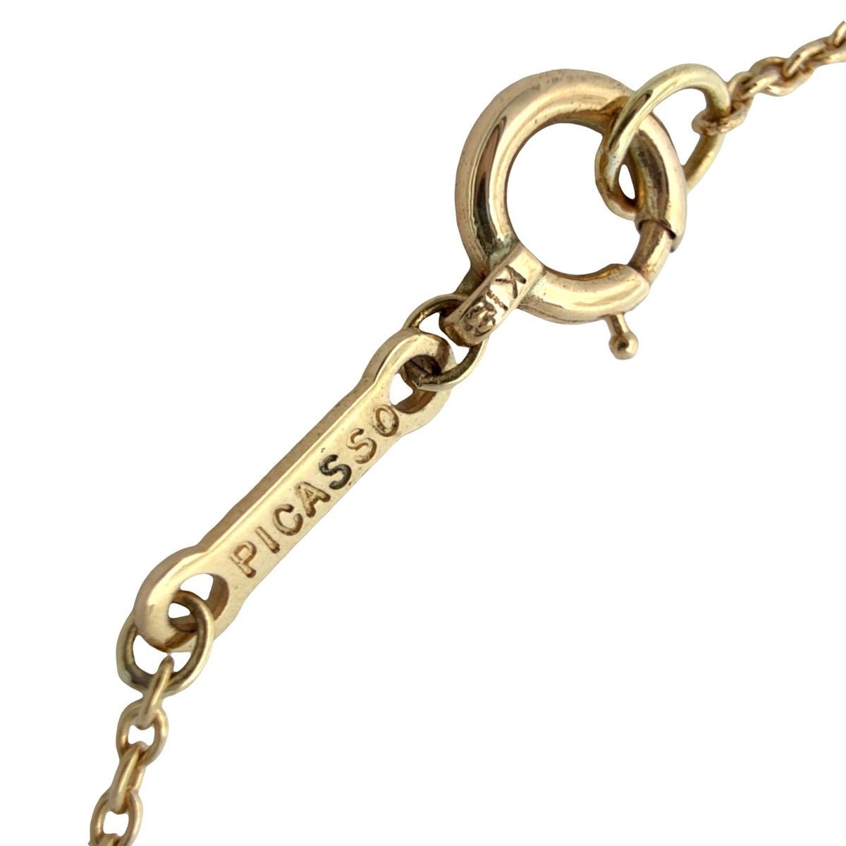 Vintage Tiffany & Co. 18k Yellow Gold Paloma Picasso Loving Heart Necklace6