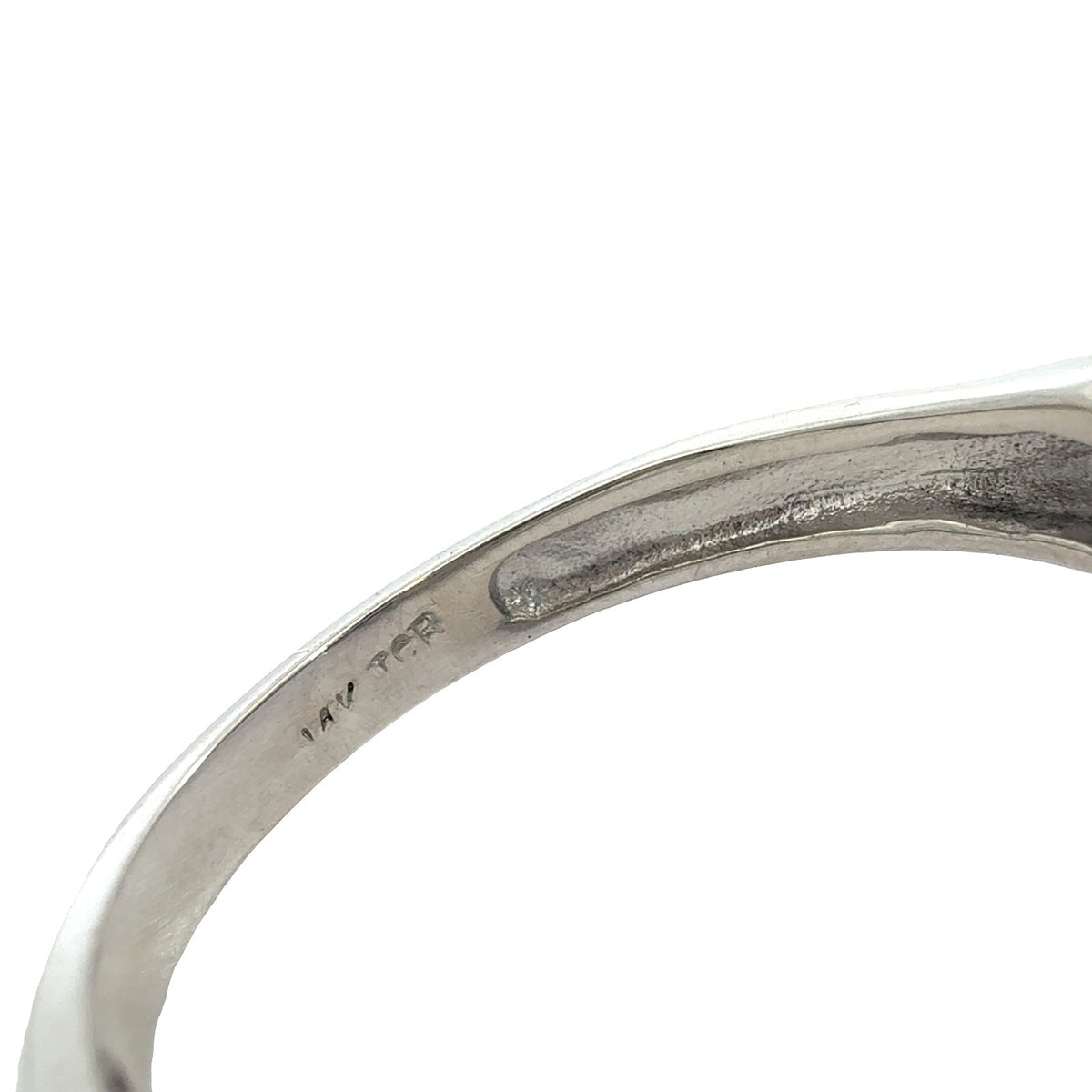 Vintage 14k White Gold 7.62tcw Topaz & 0.09cttw Damond Halo Cocktail Ring5
