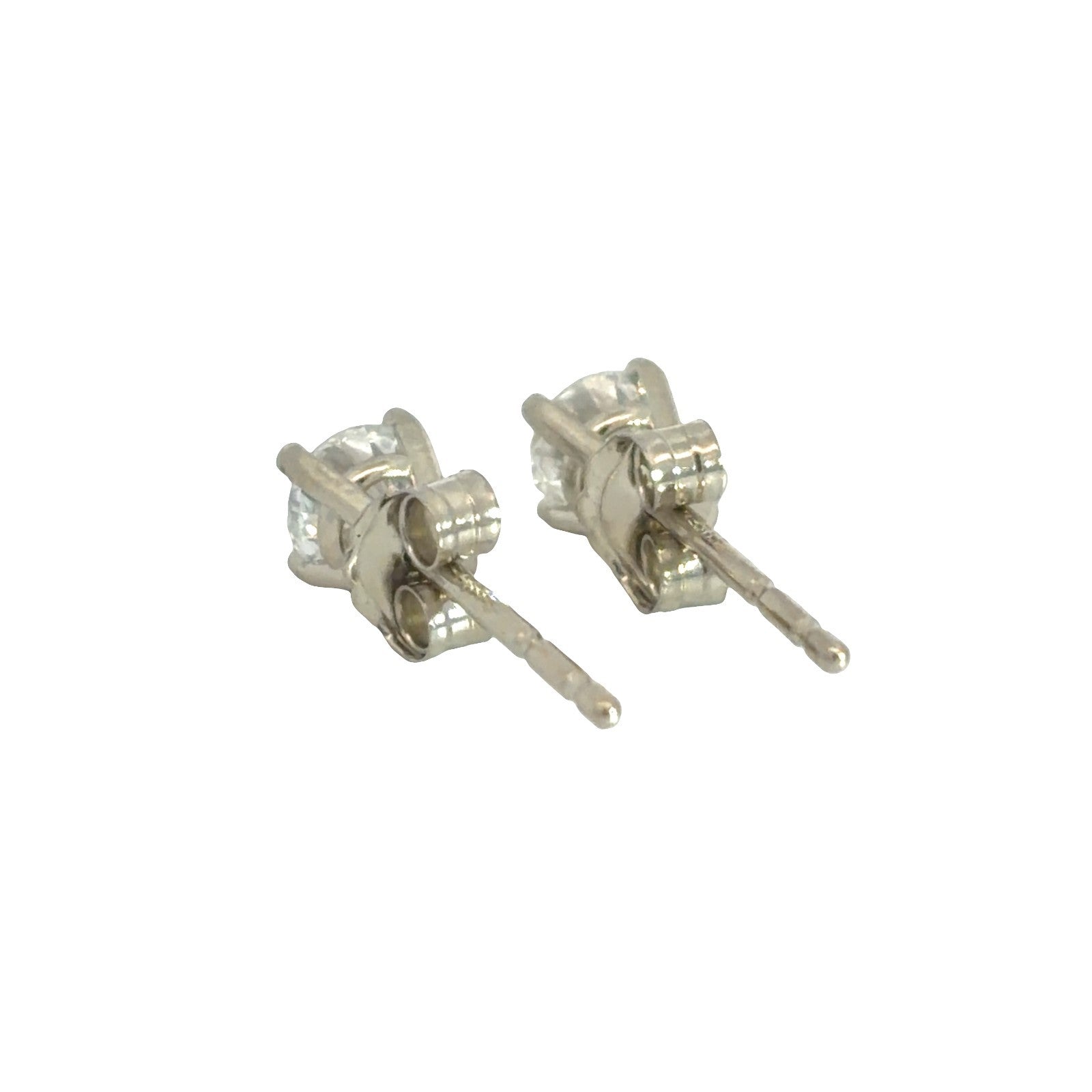 14k White Gold 0.36cttw Lab Created Diamond Stud Earrings2