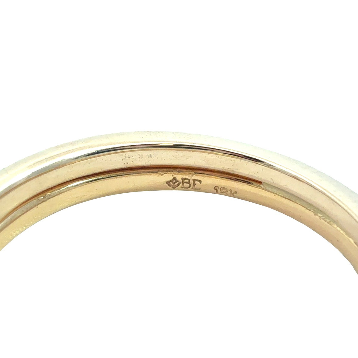 14k YG East-West Emerald-Cut 1.08tcw Diamond Engagement Ring & 18k 0.10cttw Band5