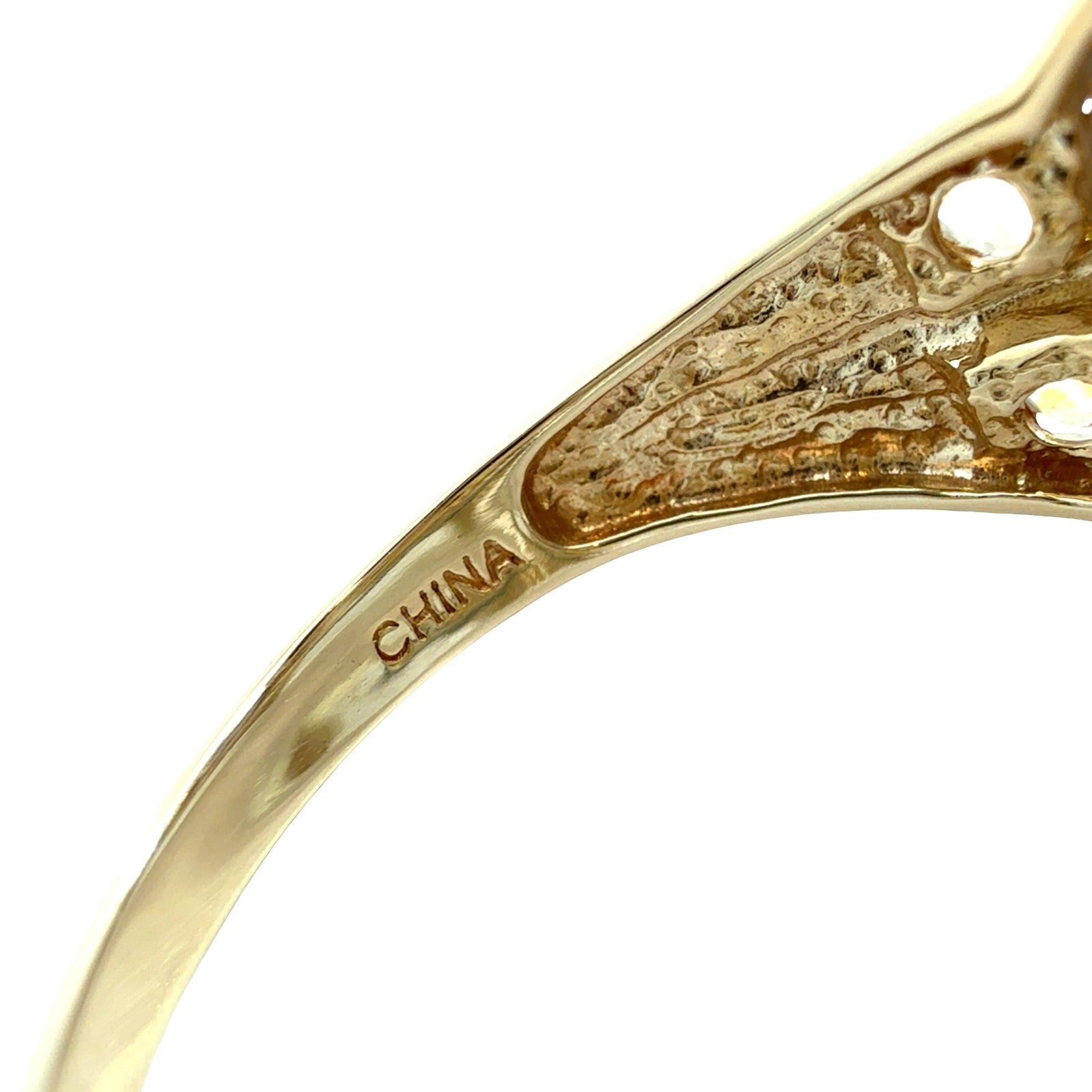 Vintage 10k Yellow Gold 1.10tcw Amethyst 1.10cttw Citrine 0.02cttw Diamond Ring6
