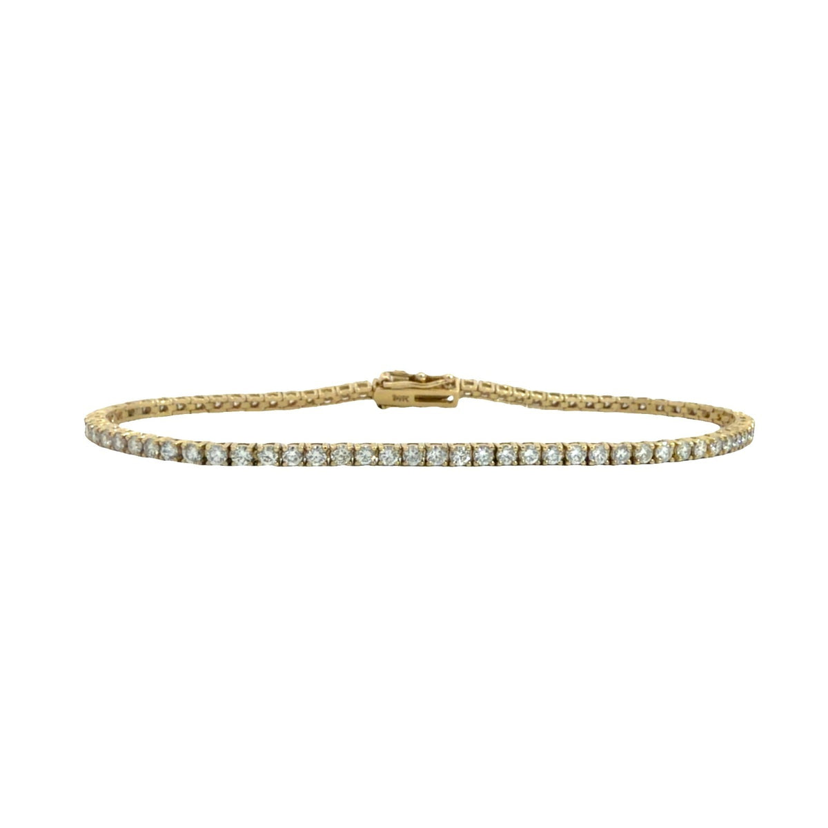 The Jewel Box 14k Yellow Gold 2.30ctw Diamond Tennis Bracelet0