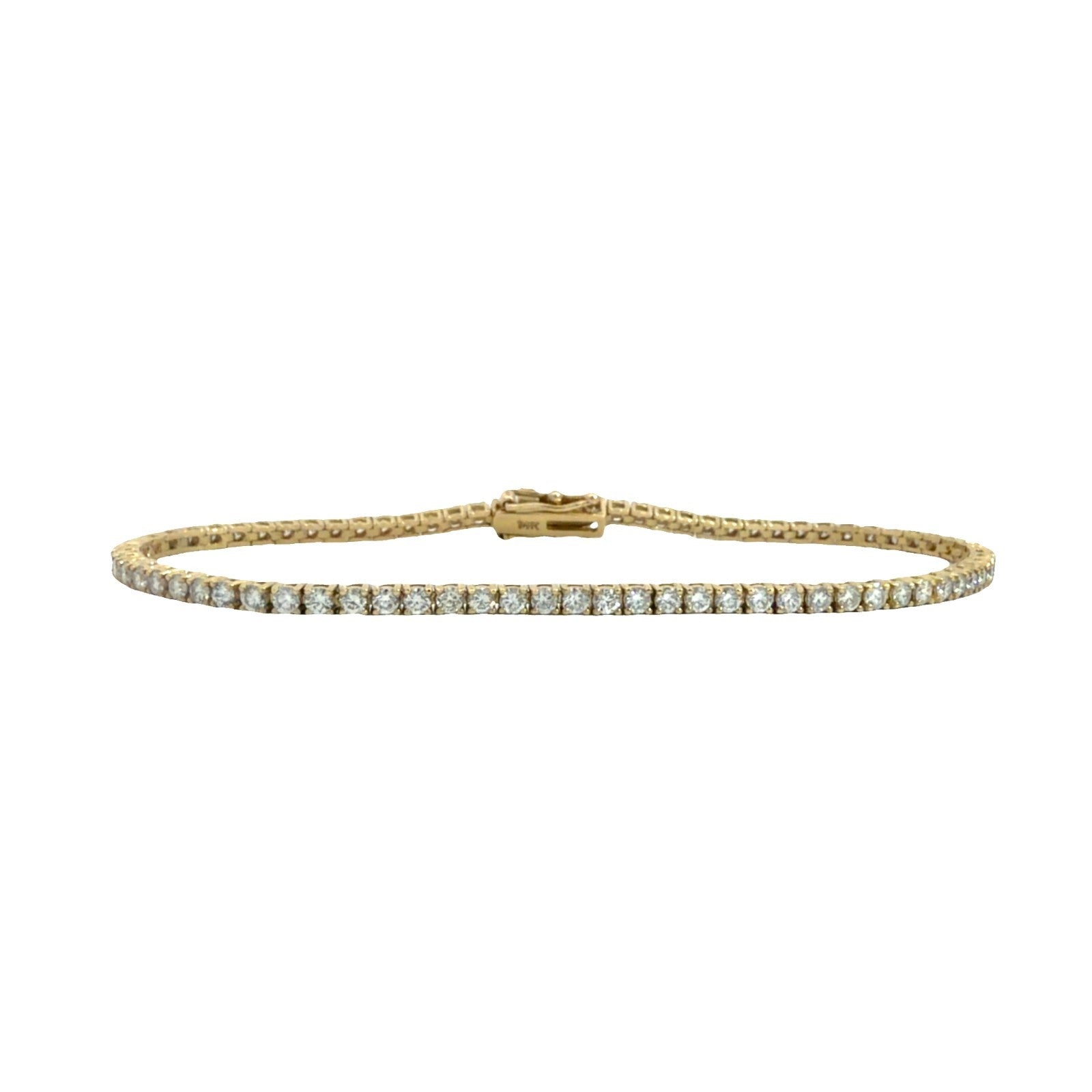 The Jewel Box 14k Yellow Gold 2.30ctw Diamond Tennis Bracelet0