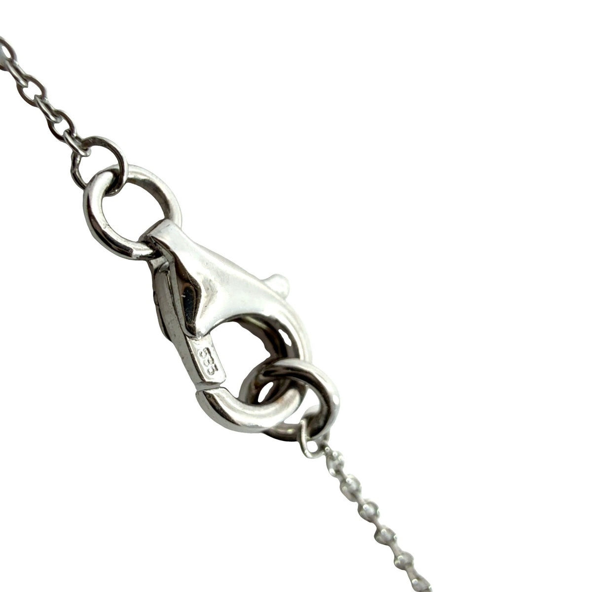 14k White Gold and 0.18cttw Diamond Geometric Pendant Necklace7