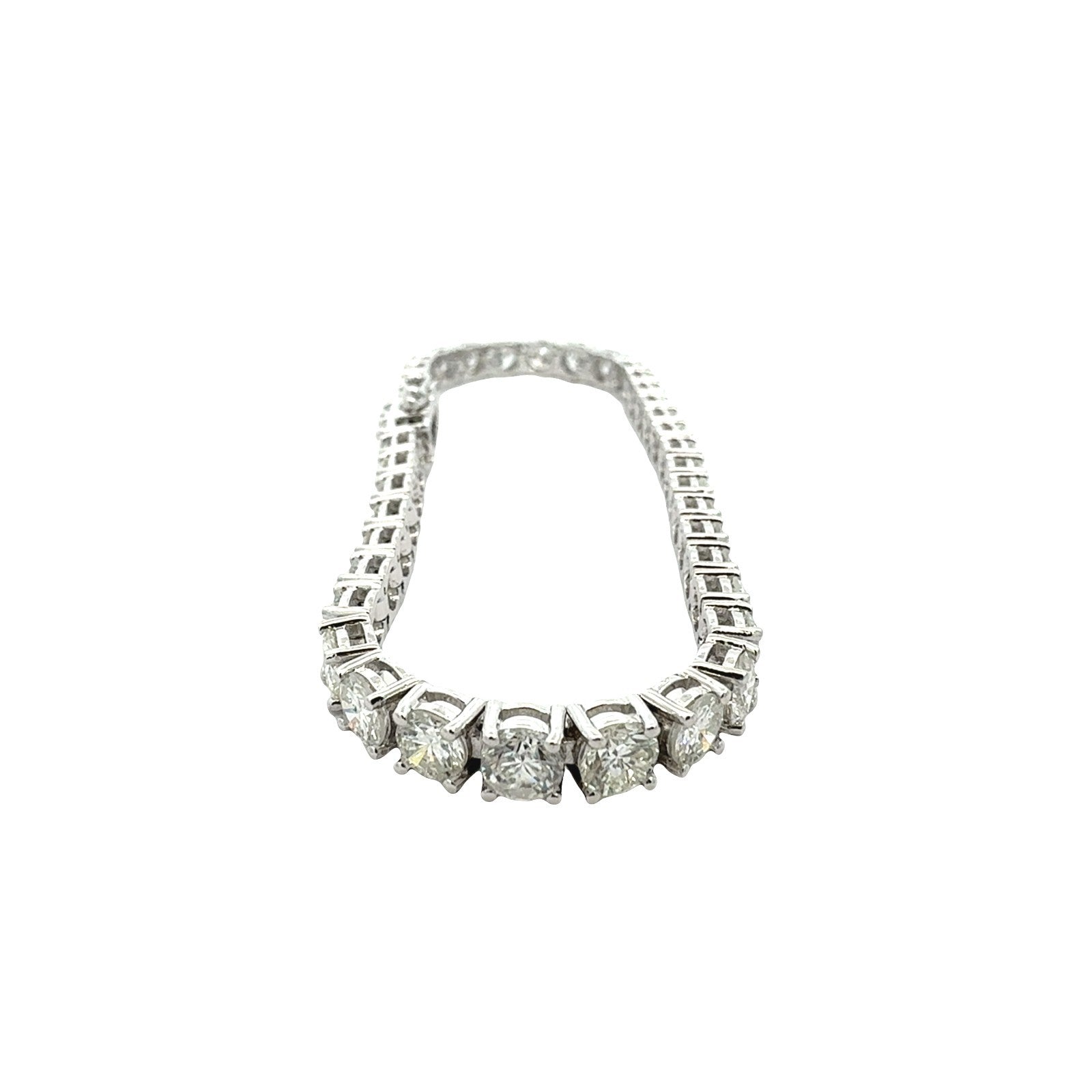 NEW 14k White Gold and 11.93cttw Diamond Tennis Bracelet4