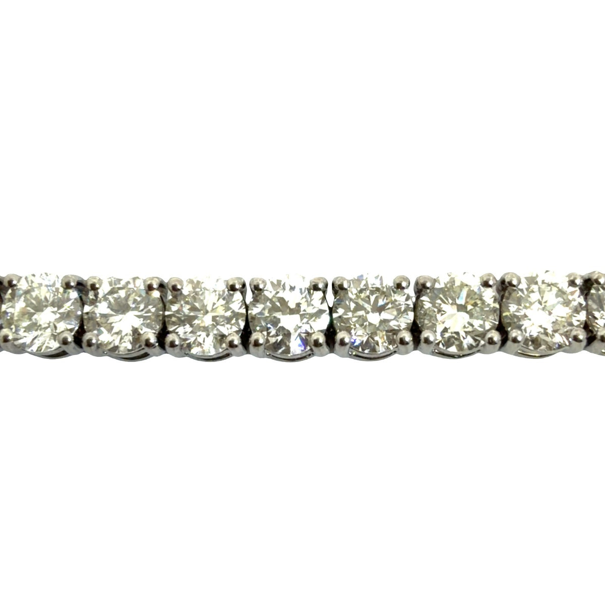 18k White Gold 14.66ctw Diamond Tennis Bracelet 5mm 7"6