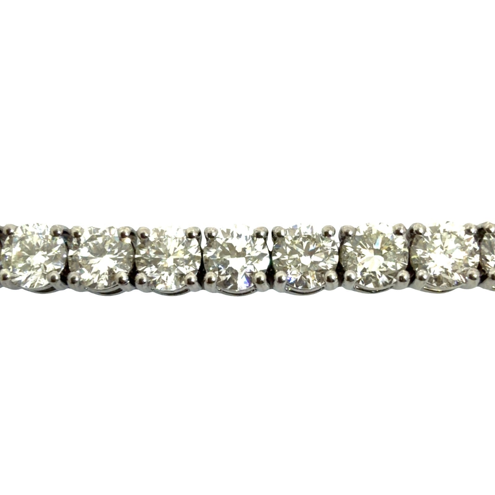 18k White Gold 14.66ctw Diamond Tennis Bracelet 5mm 7"6