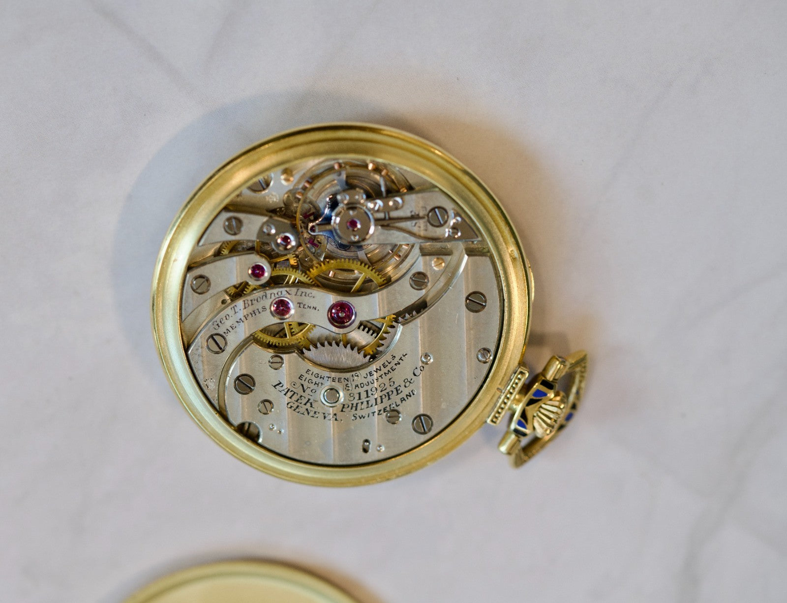Patek Philippe 18k Yellow Gold Pocketwatch and 14k Yellow Gold Fob Chain3
