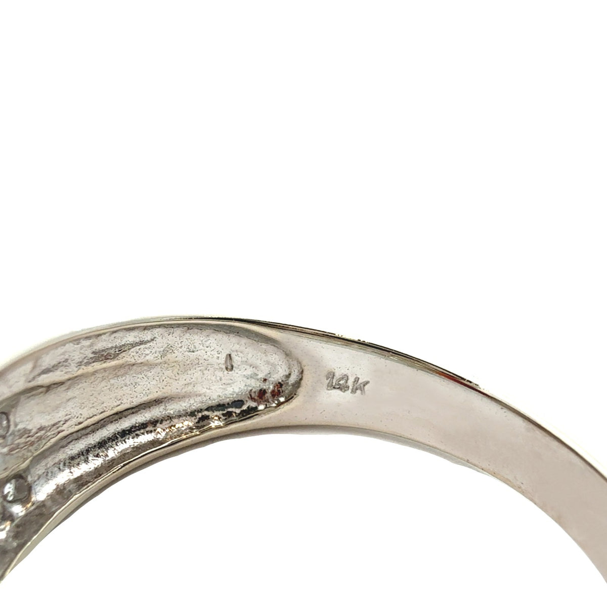 14k White Gold Oval 2.76tcw Garnet and 0.18cttw Diamond Cocktail Ring5