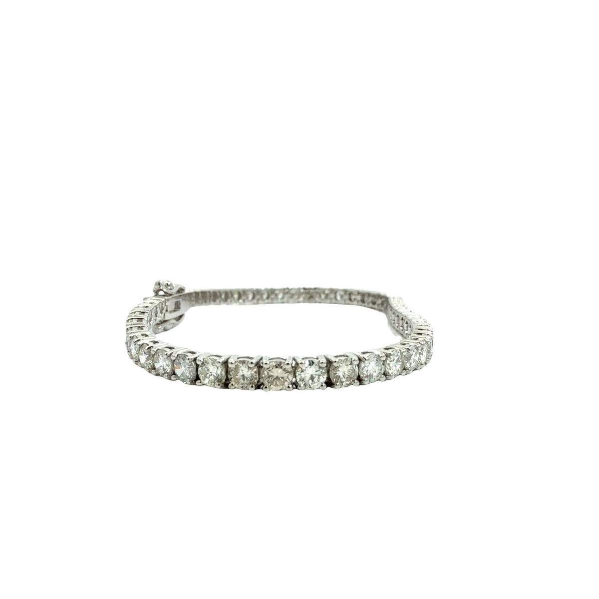 NEW 14k White Gold and 6.37cttw Diamond Tennis Bracelet4