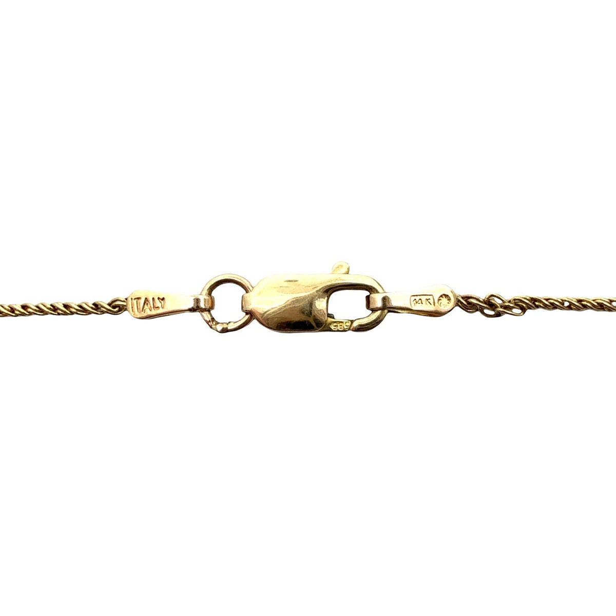 Vintage 14k Yellow Gold and 0.28cttw Diamond Filigree Pendant Necklace 20"5