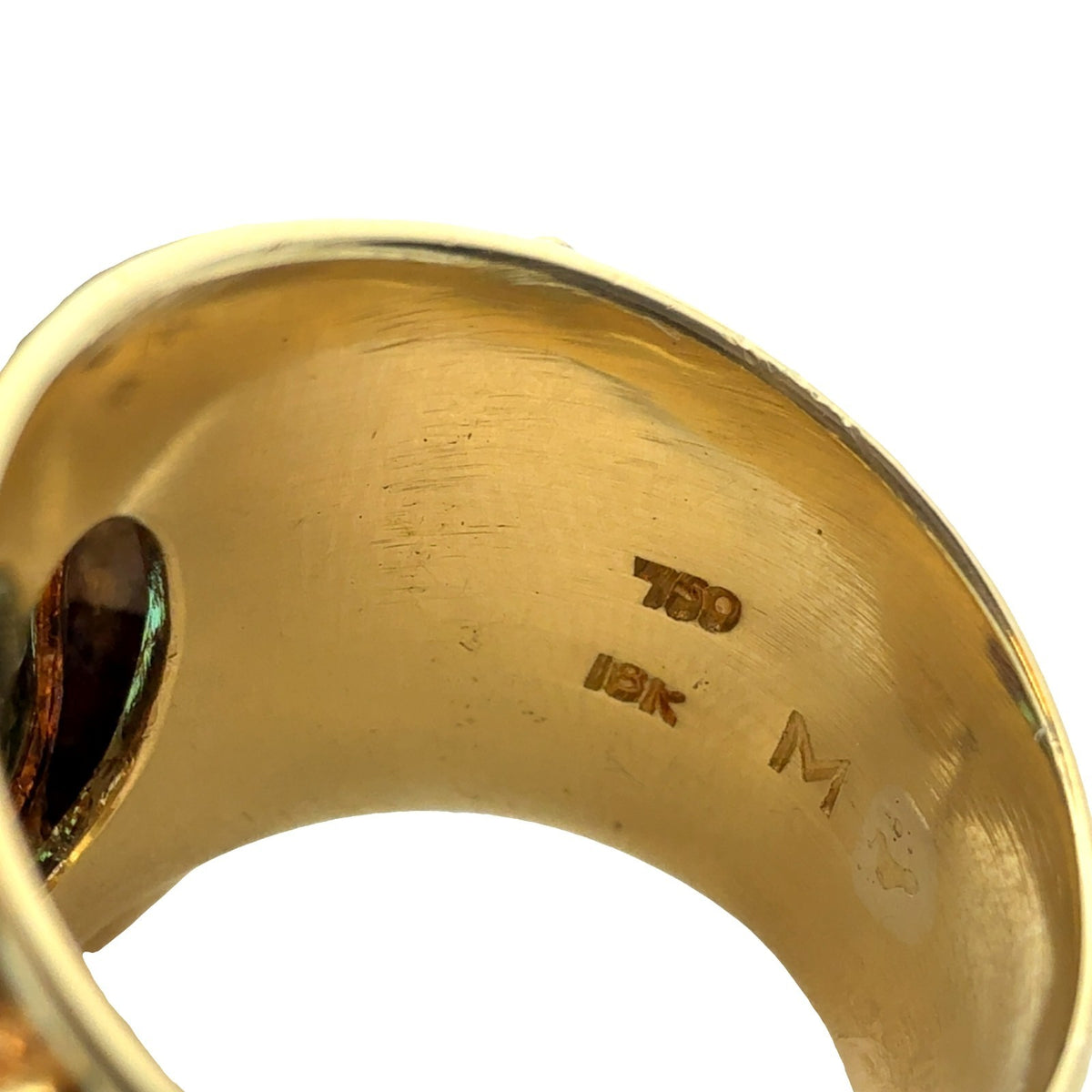 18k Yellow Gold 0.68ctw Diamond 0.75ctw Emerald 0.10ctw Ruby Frog Cocktail Ring6