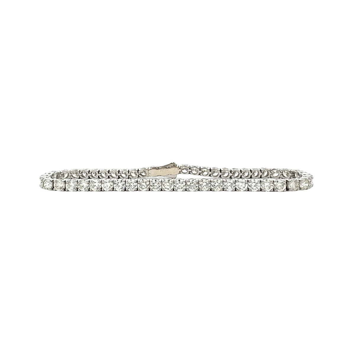 14k White Gold 8.75cttw Diamond Tennis Bracelet 7.5"0