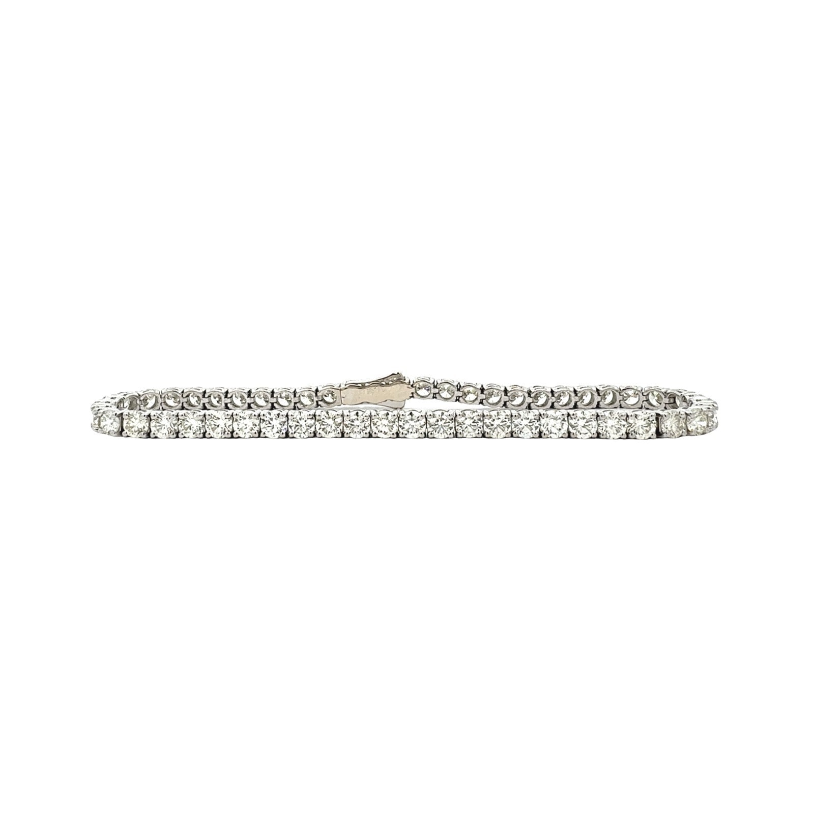 14k White Gold 8.75cttw Diamond Tennis Bracelet 7.5"0