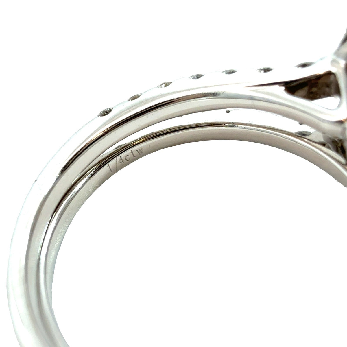 14k White Gold Lab-Grown 2.36cttw(1.41tcw) Round Diamond Cushion Halo Bridal Set7