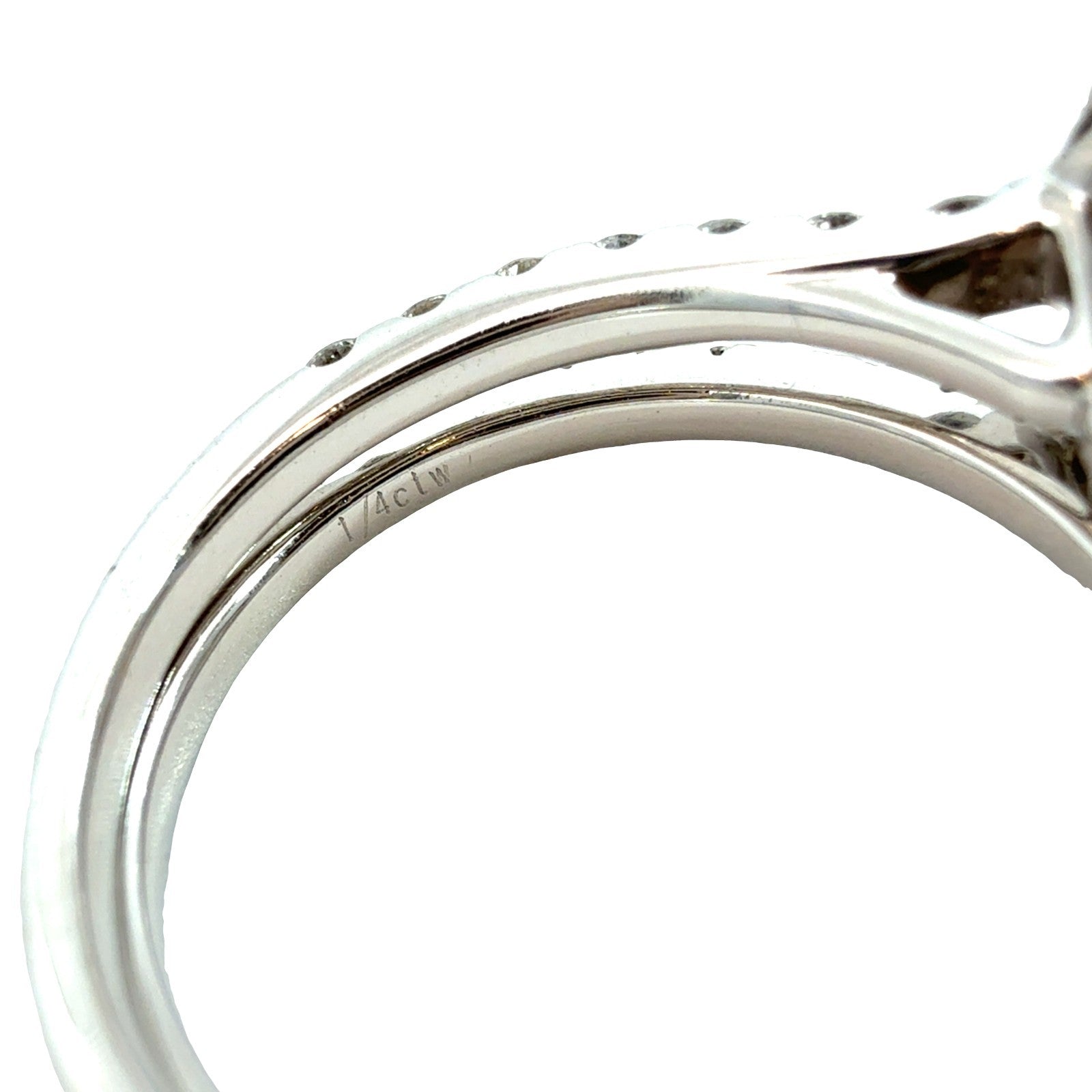 14k White Gold Lab-Grown 2.36cttw(1.41tcw) Round Diamond Cushion Halo Bridal Set7