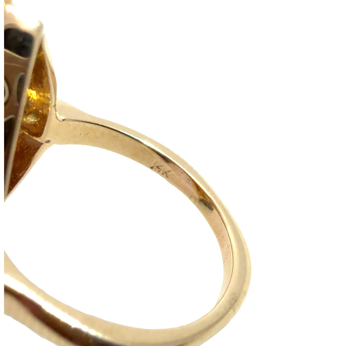 Stamped 14k Yellow Gold 1.00ctw Pink Sapphire 0.48ctw Diamond Ring5