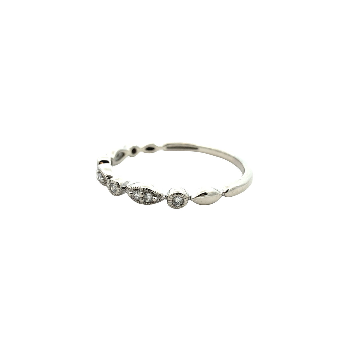 Vintage 10k White Gold 0.50cttw Diamond Wedding Set8