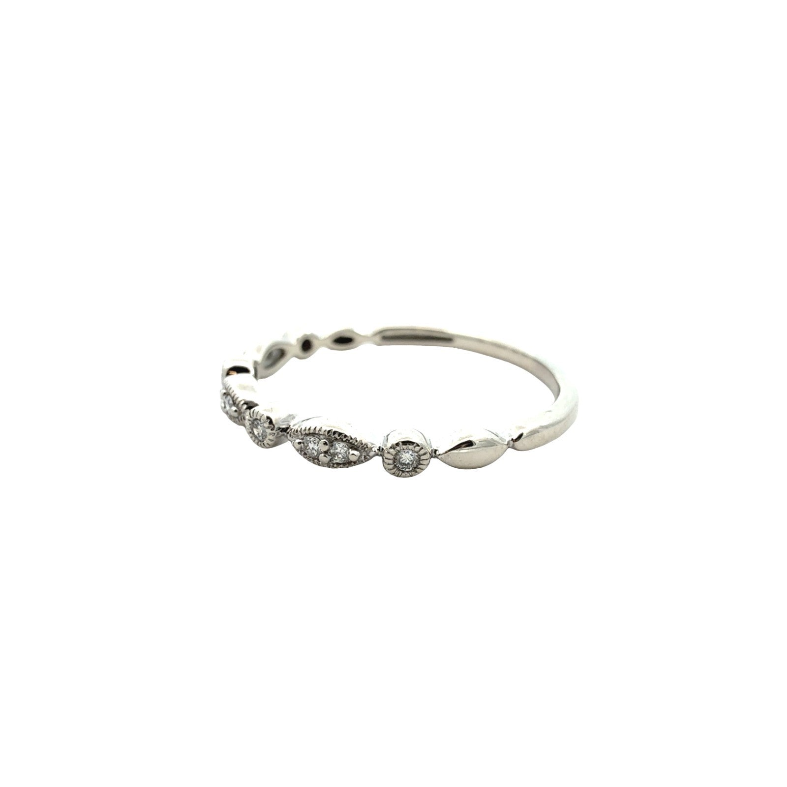 Vintage 10k White Gold 0.50cttw Diamond Wedding Set8