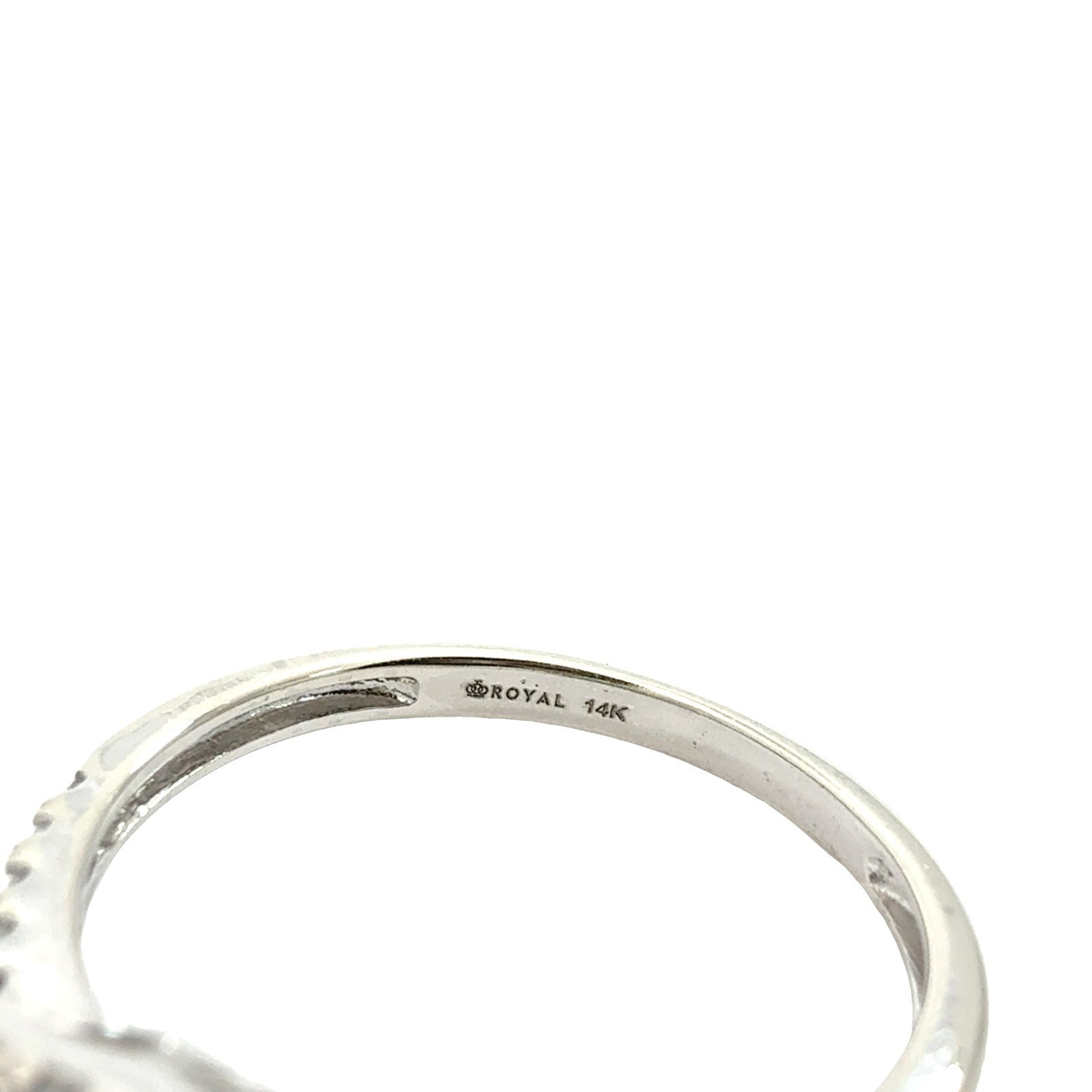 Royal 14k White Gold 1.02tcw Emerald and 0.63cttw Diamond Halo Cocktail Ring5