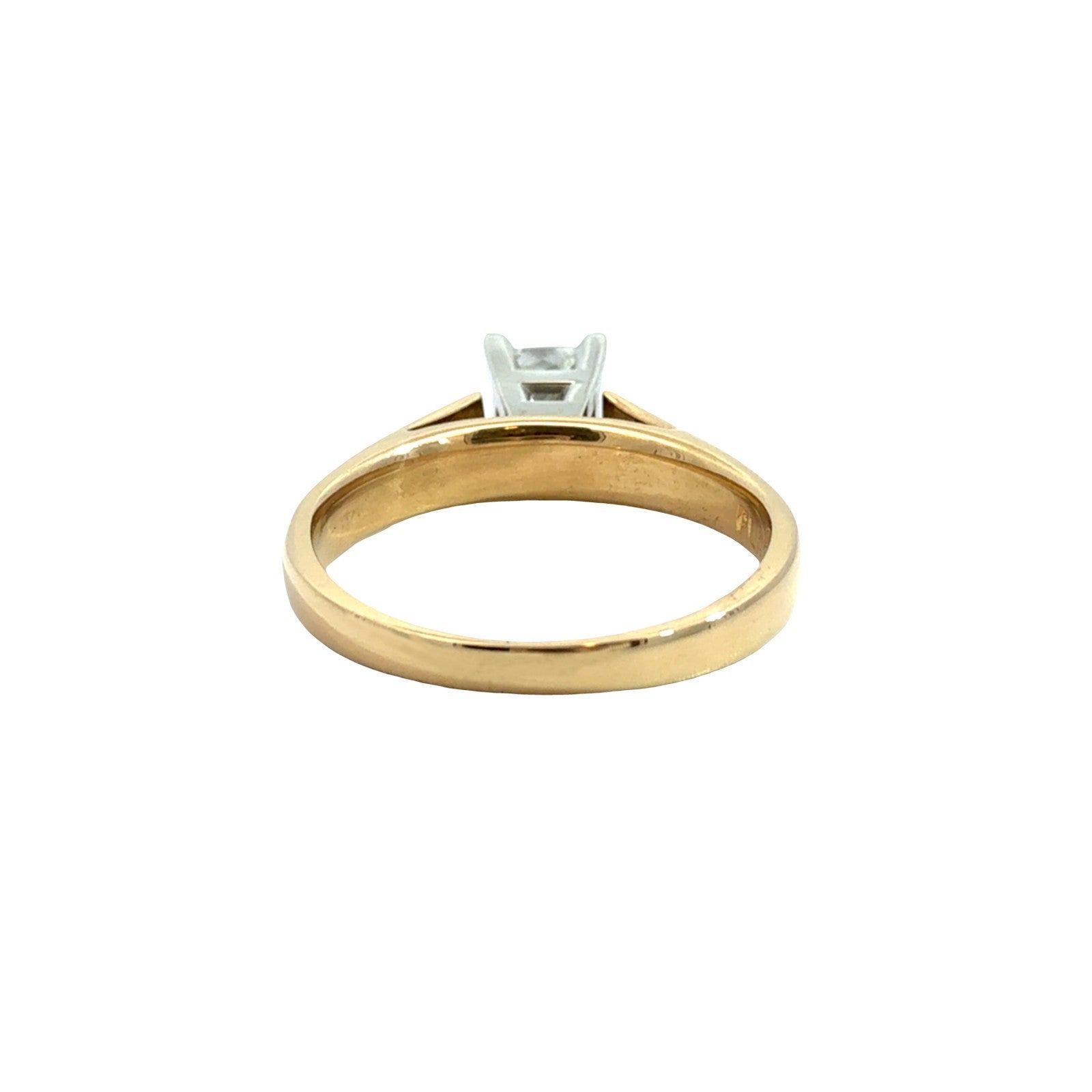 18k Yellow Gold & Platinum 0.54tcw Princess-Cut Diamond Engagement Ring3