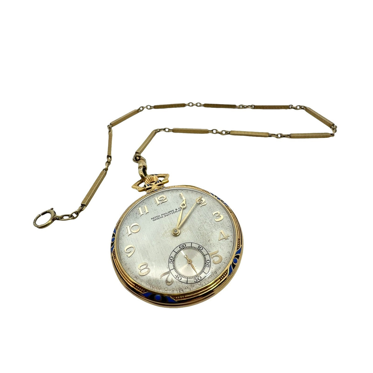 Patek Philippe 18k Yellow Gold Pocketwatch and 14k Yellow Gold Fob Chain12